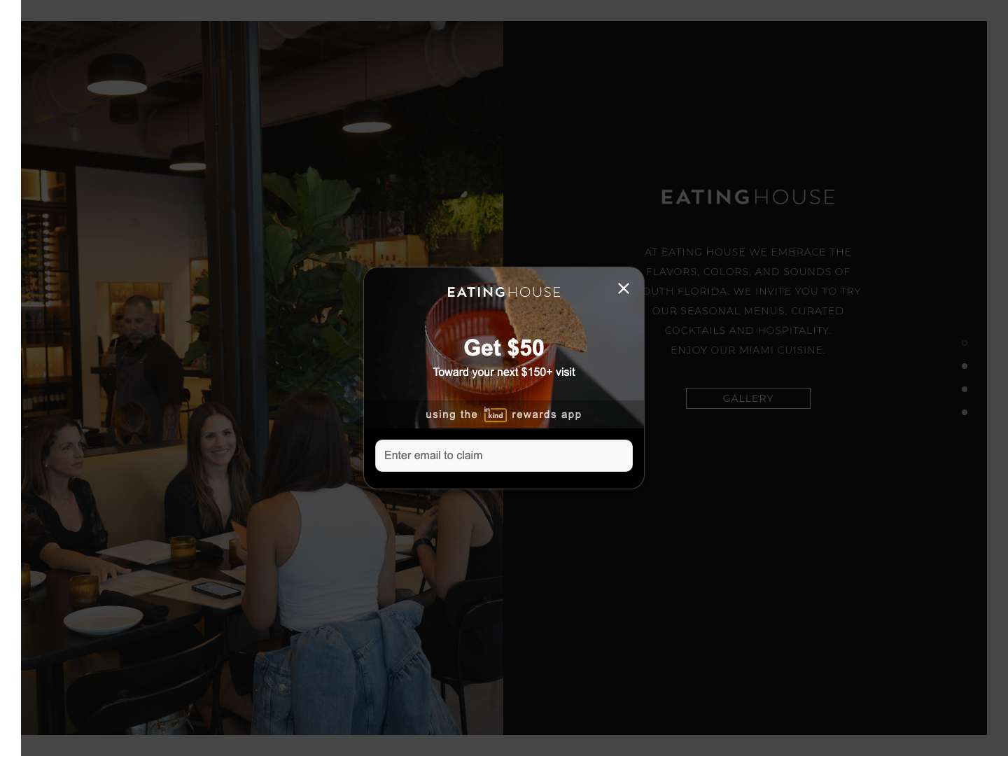 EATING HOUSE – | a Giorgio Rapicavoli concept - Full Screenshot