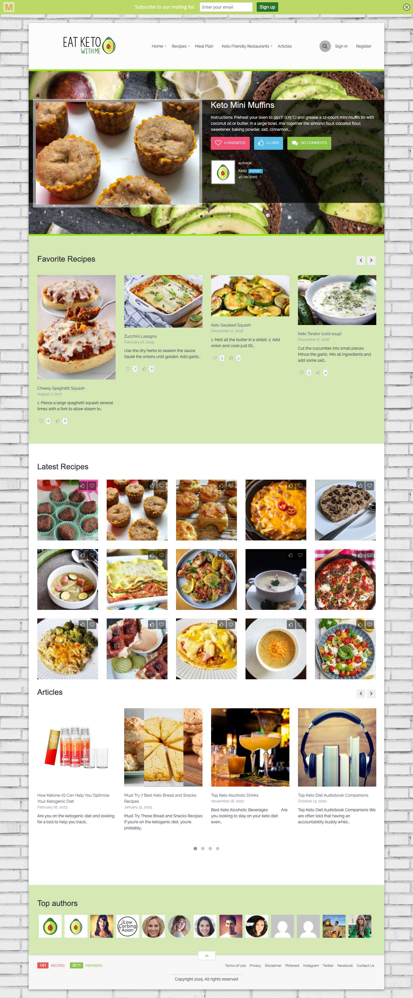 FREE Keto Recipes | Eat Keto With Me - Full Screenshot