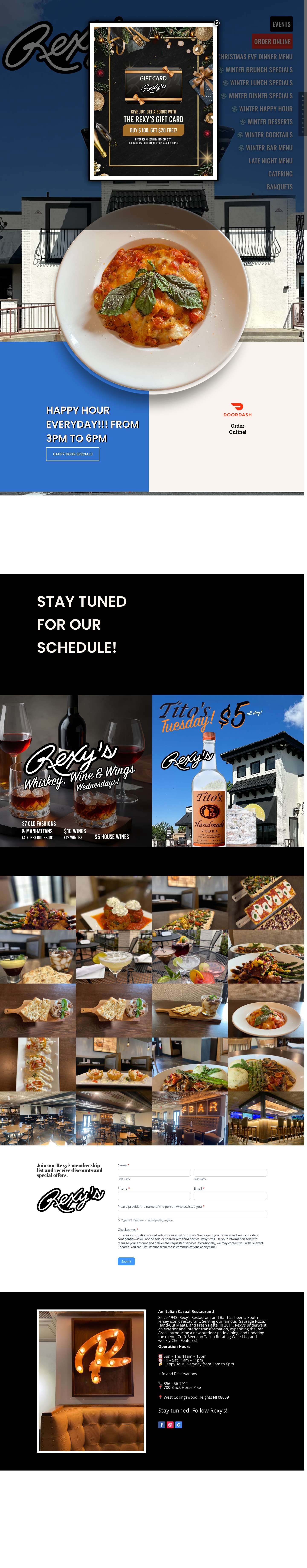 Rexys - Rexy’s Restaurant & Bar - Full Screenshot