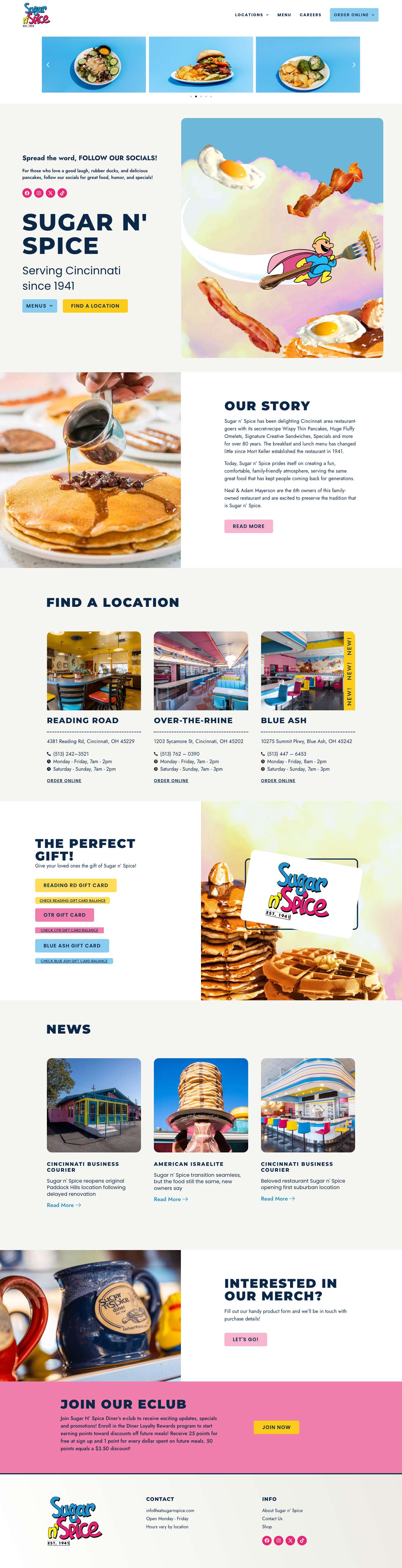 Home - Sugar N Spice - Full Screenshot