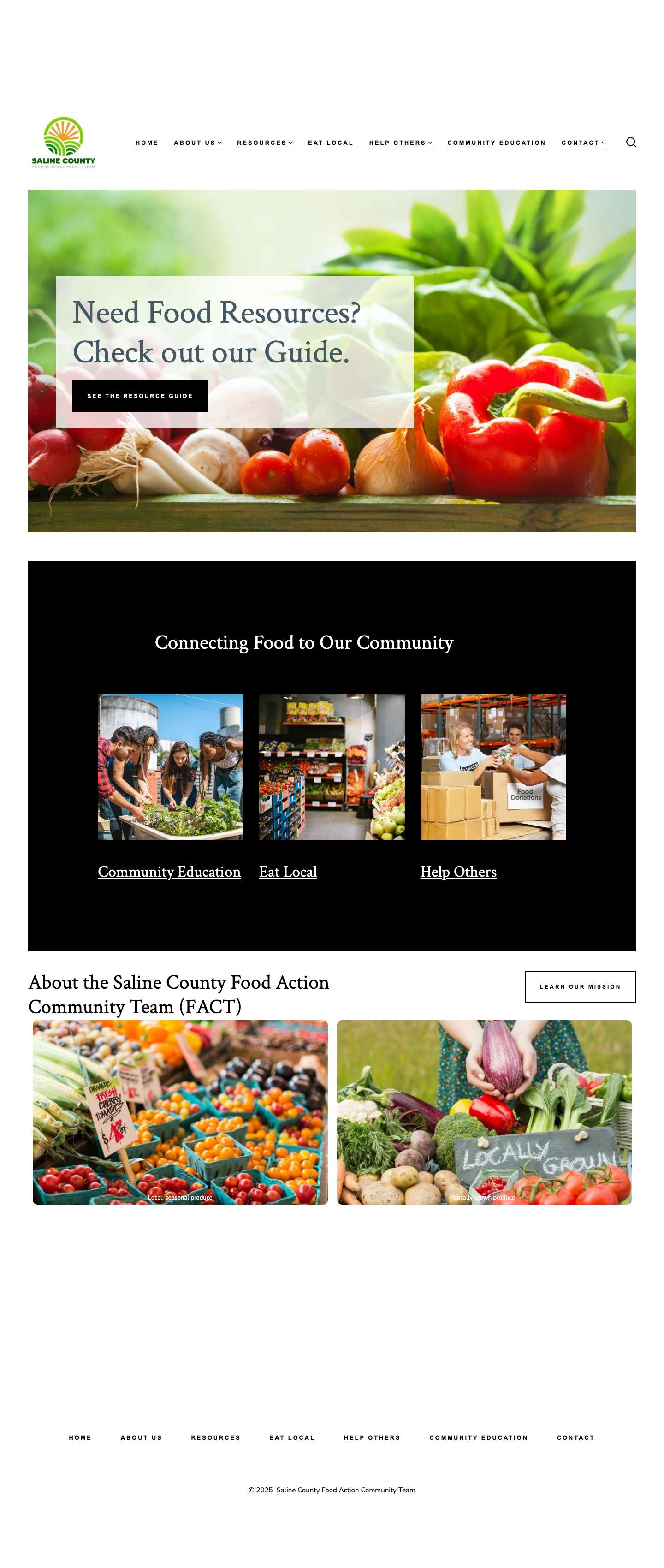 Home - Saline County Food Action Community Team - Full Screenshot