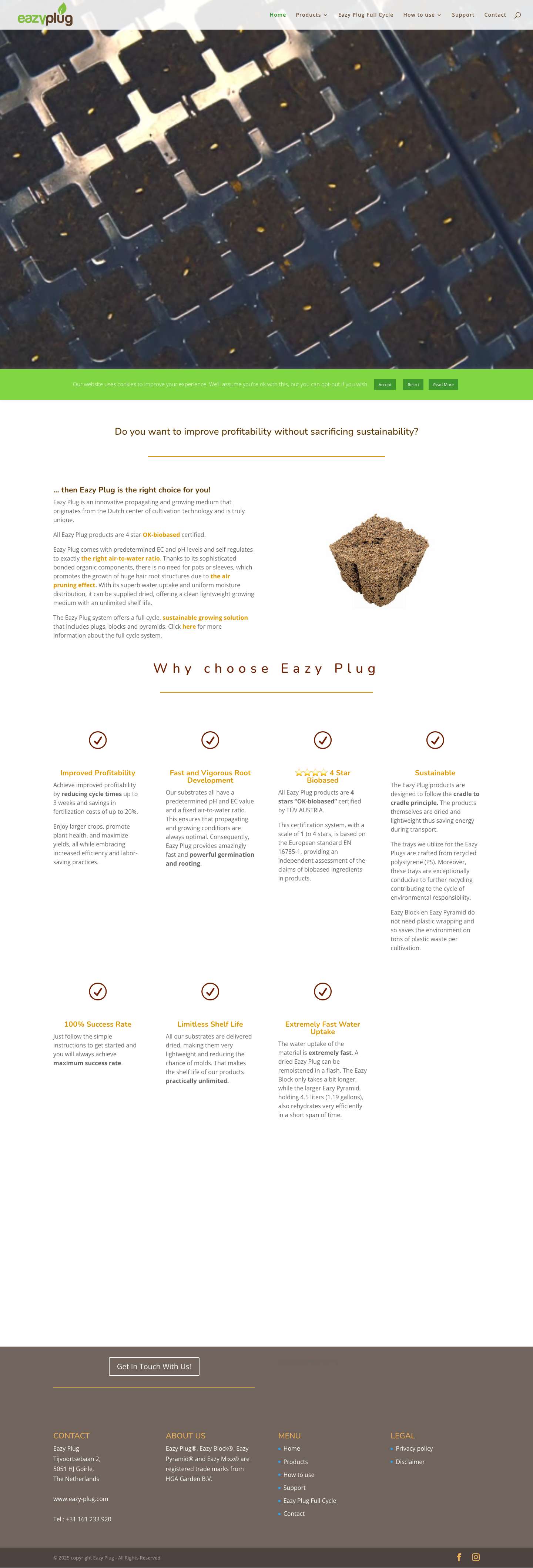 Eazy Plug-The Number One For Sustainable Growing-Plug 'n Grow - Full Screenshot