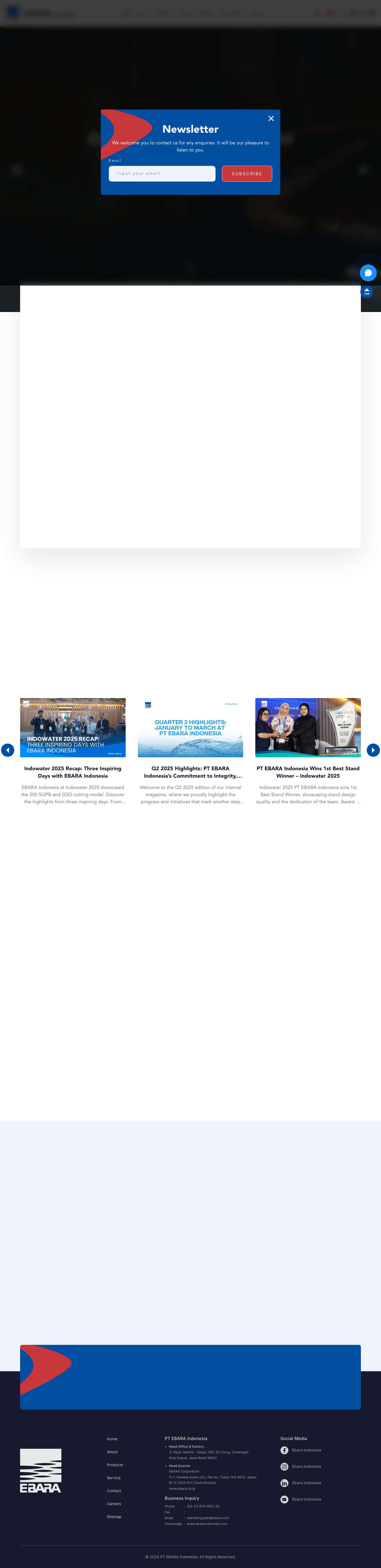 Home - Ebara Indonesia - Full Screenshot