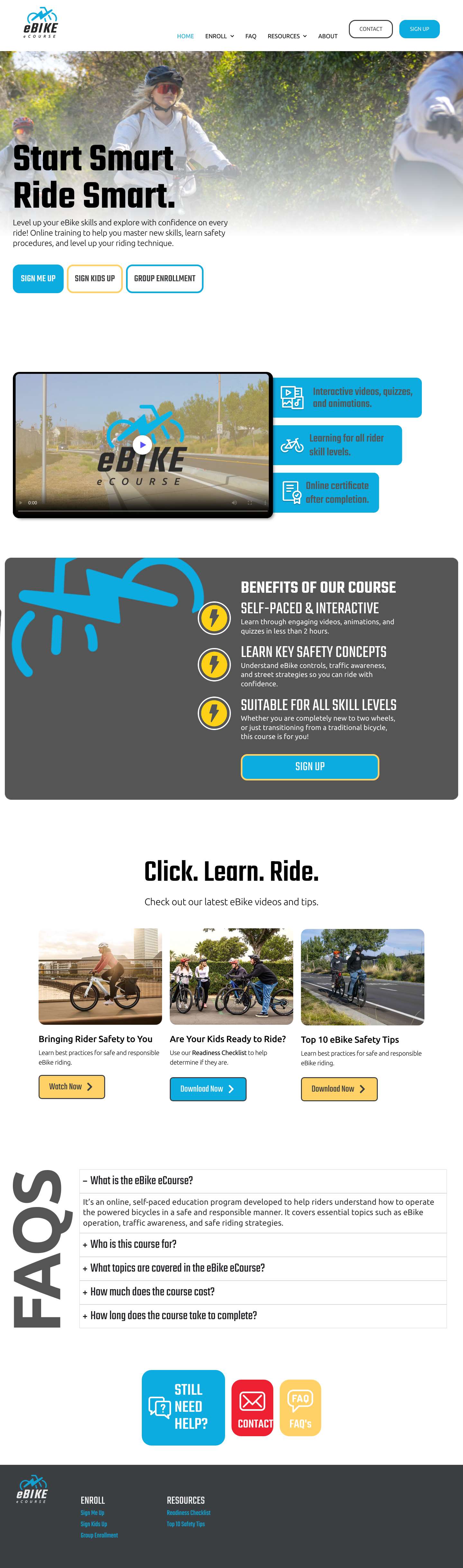 eBike Training Course Online - Full Screenshot