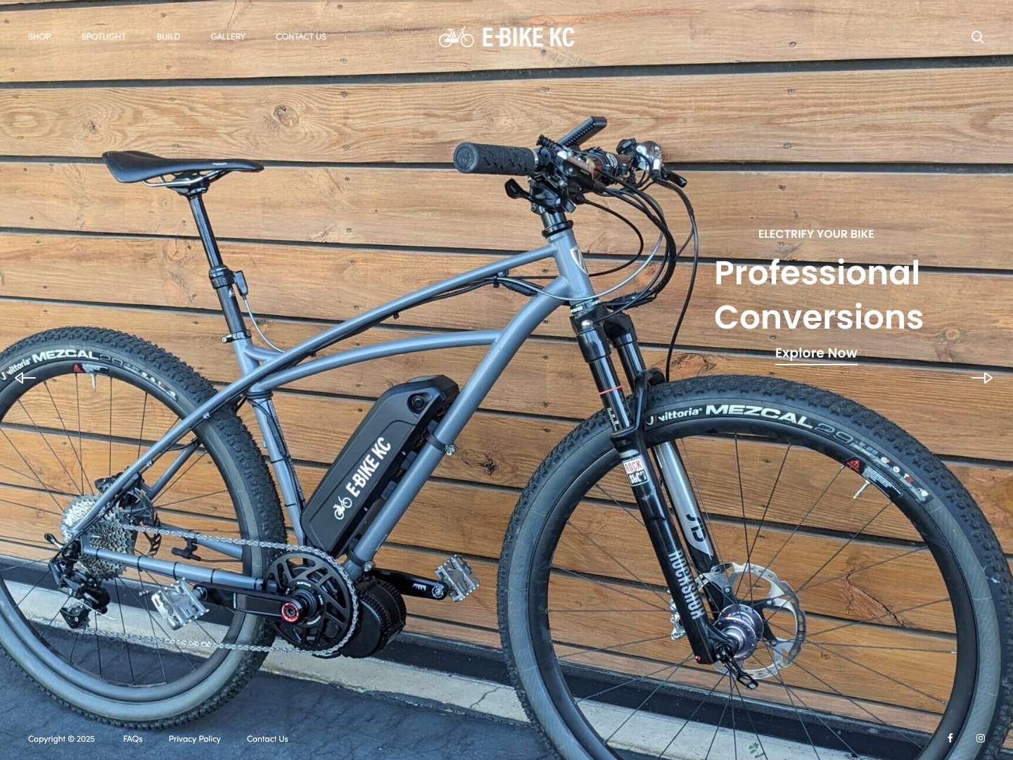 Home - E-Bike KC - Full Screenshot