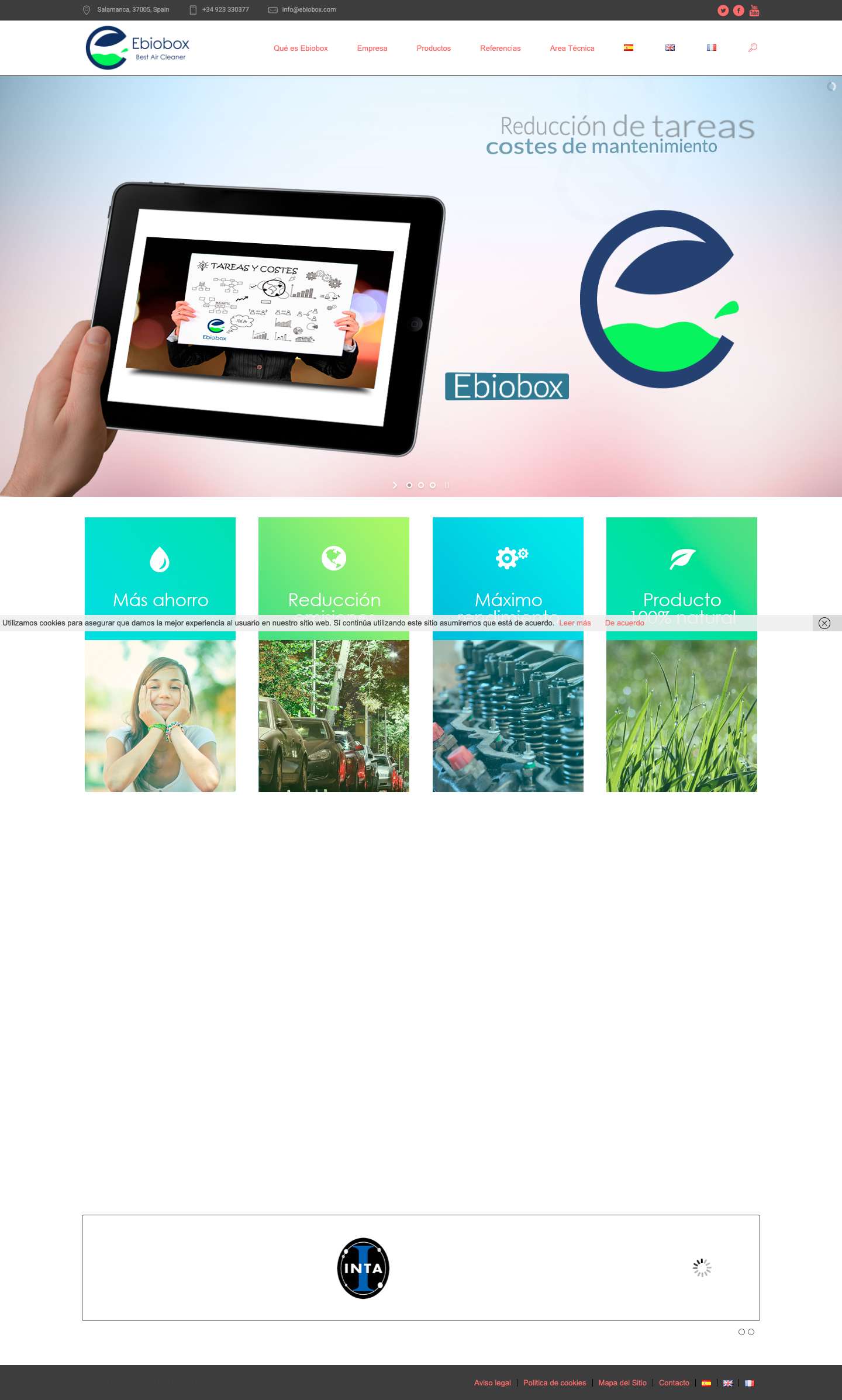Ebiobox Best Air Cleaner - Catalizador de gasóleos mejora el rendimiento - Full Screenshot