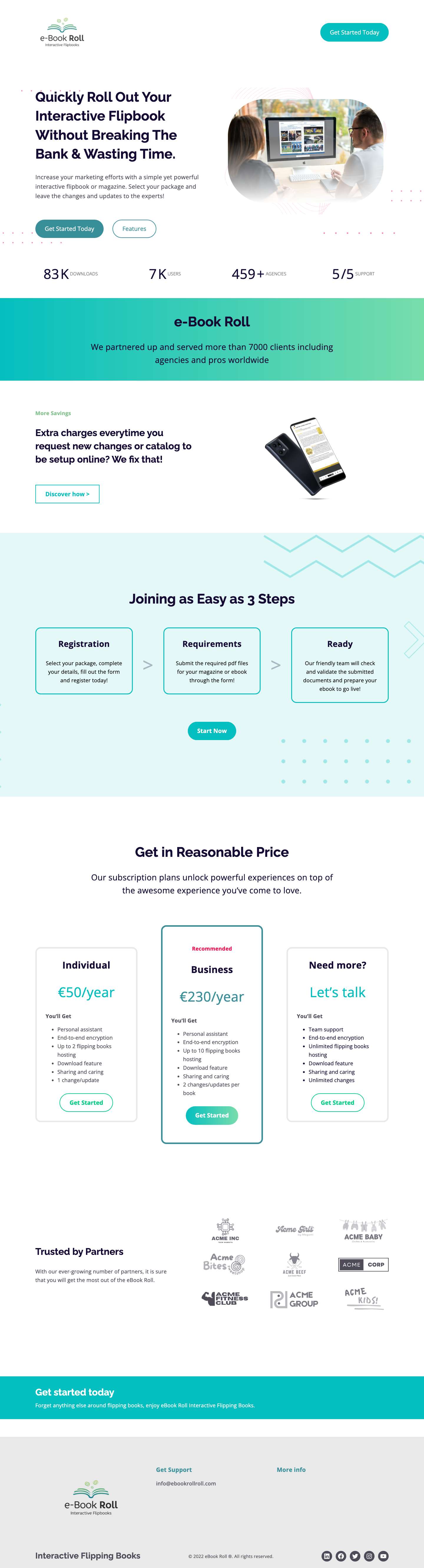 Interactive Flipping Books - - Full Screenshot