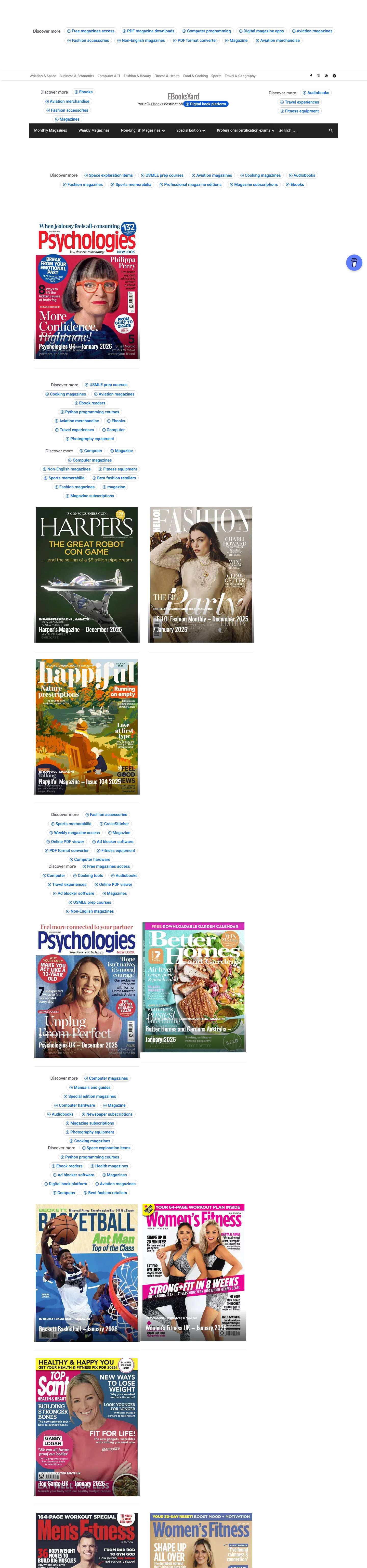 Free Magazines Download | Online PDF Magazine Download - Full Screenshot