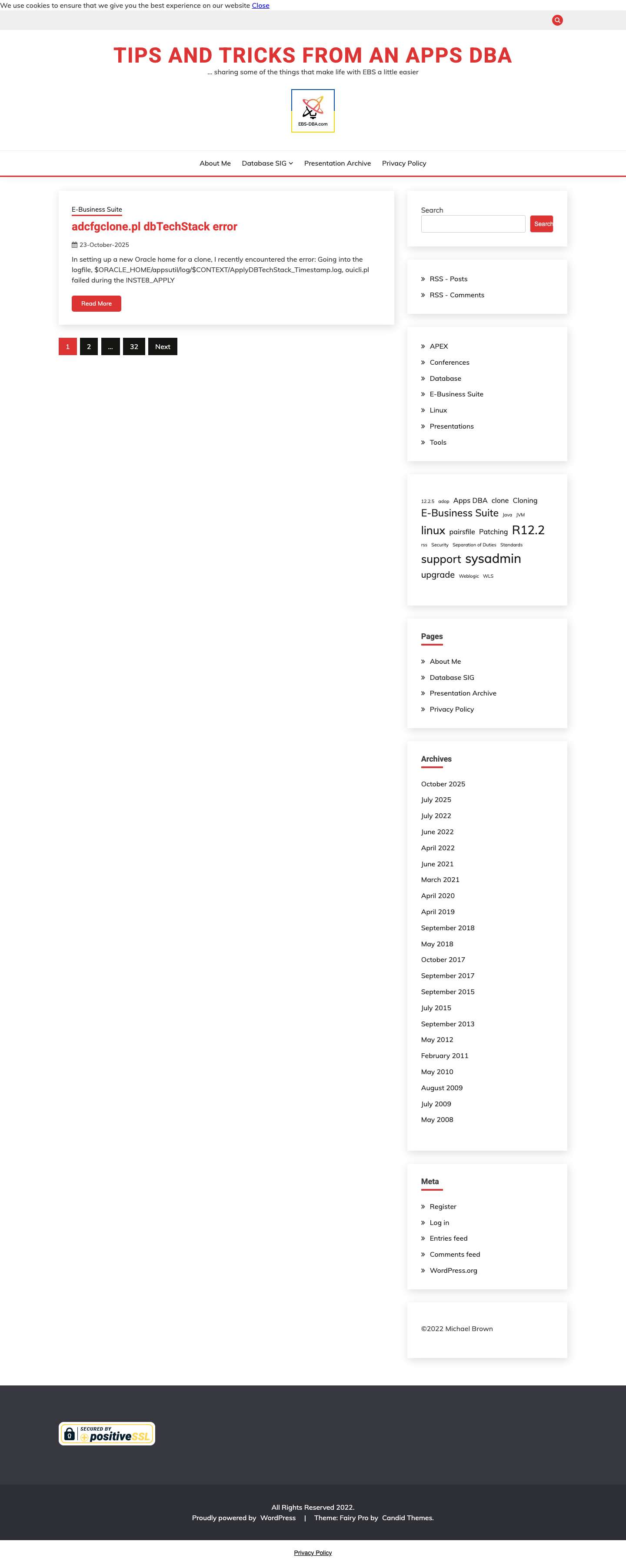 Tips and Tricks from an Apps DBA – … sharing some of the things that make life with EBS a little easier - Full Screenshot