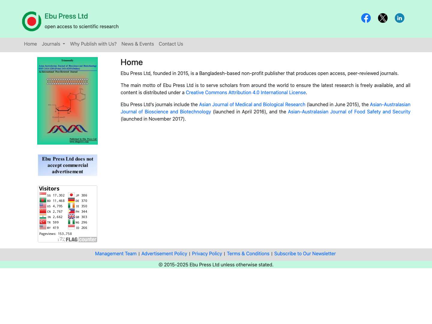 Home - Ebu Press Ltd - Full Screenshot