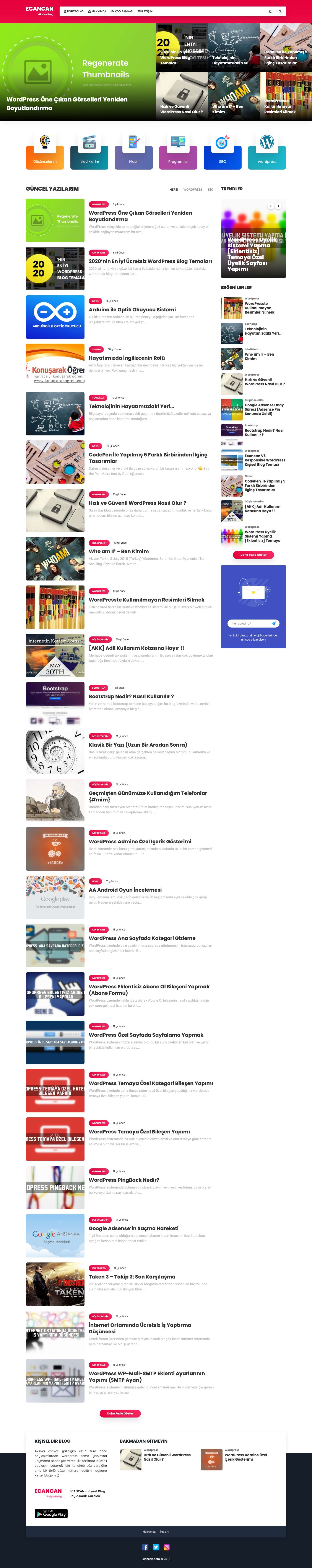 Ecancan - Kişisel Blog | Paylaşmak Güzeldir - Full Screenshot