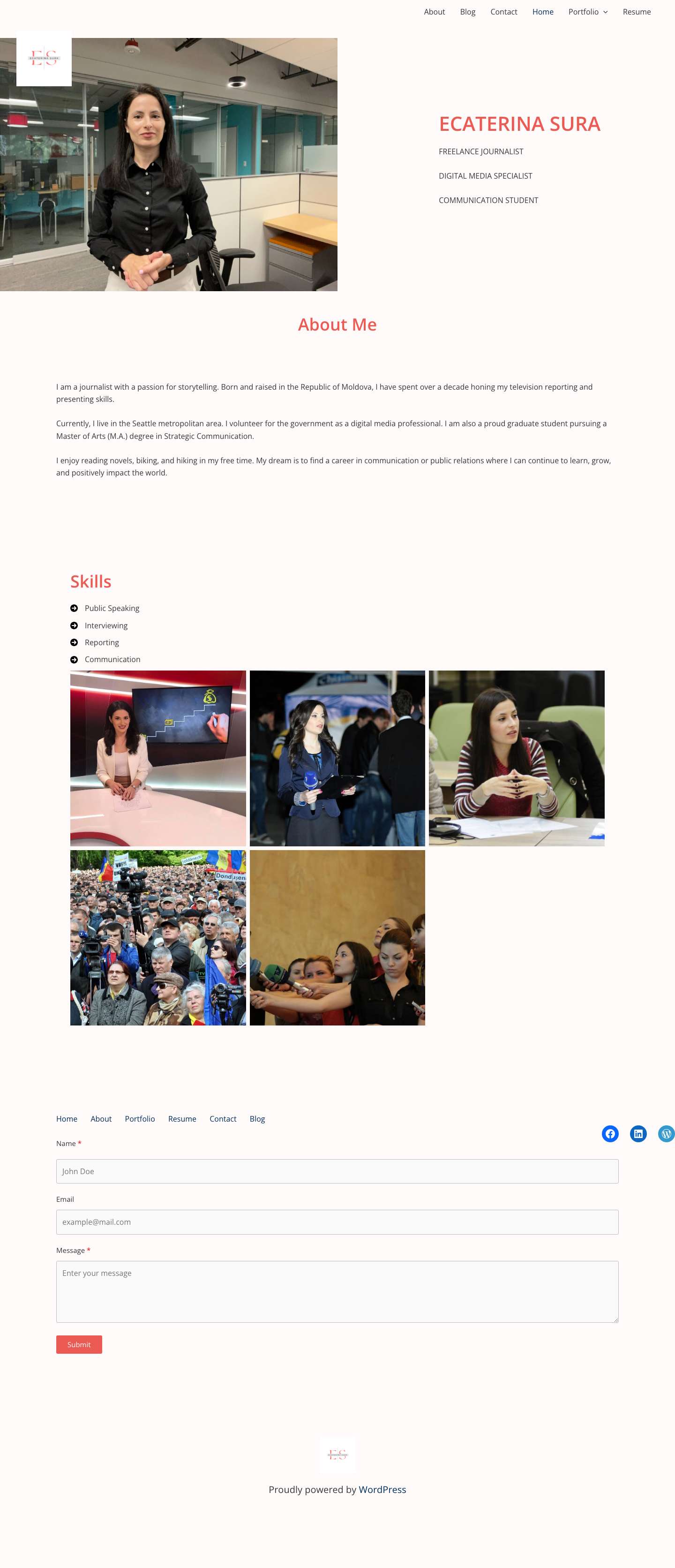 Ecaterina Sura: My Work - Full Screenshot