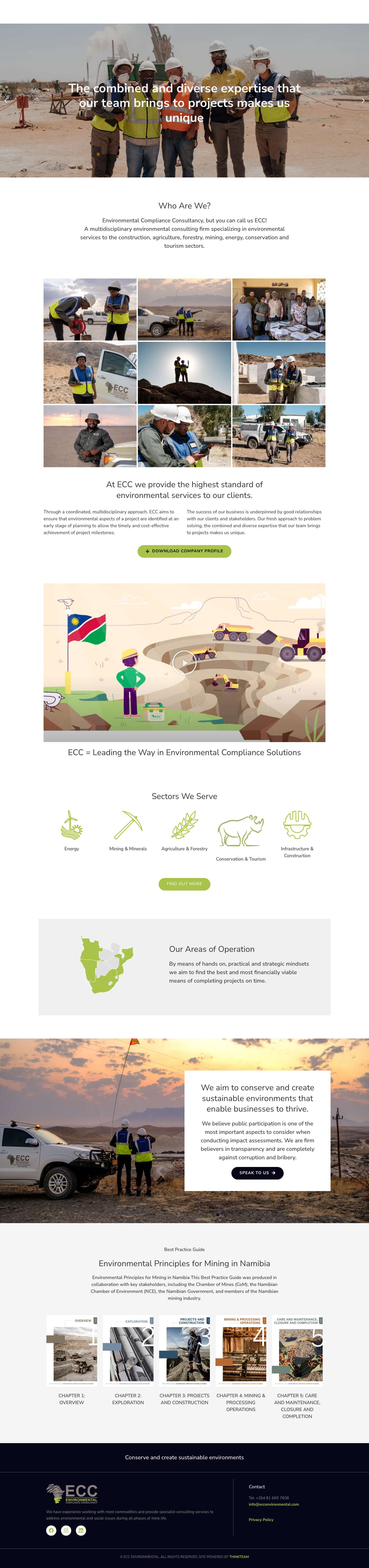 Home of ECC Environmental - Full Screenshot