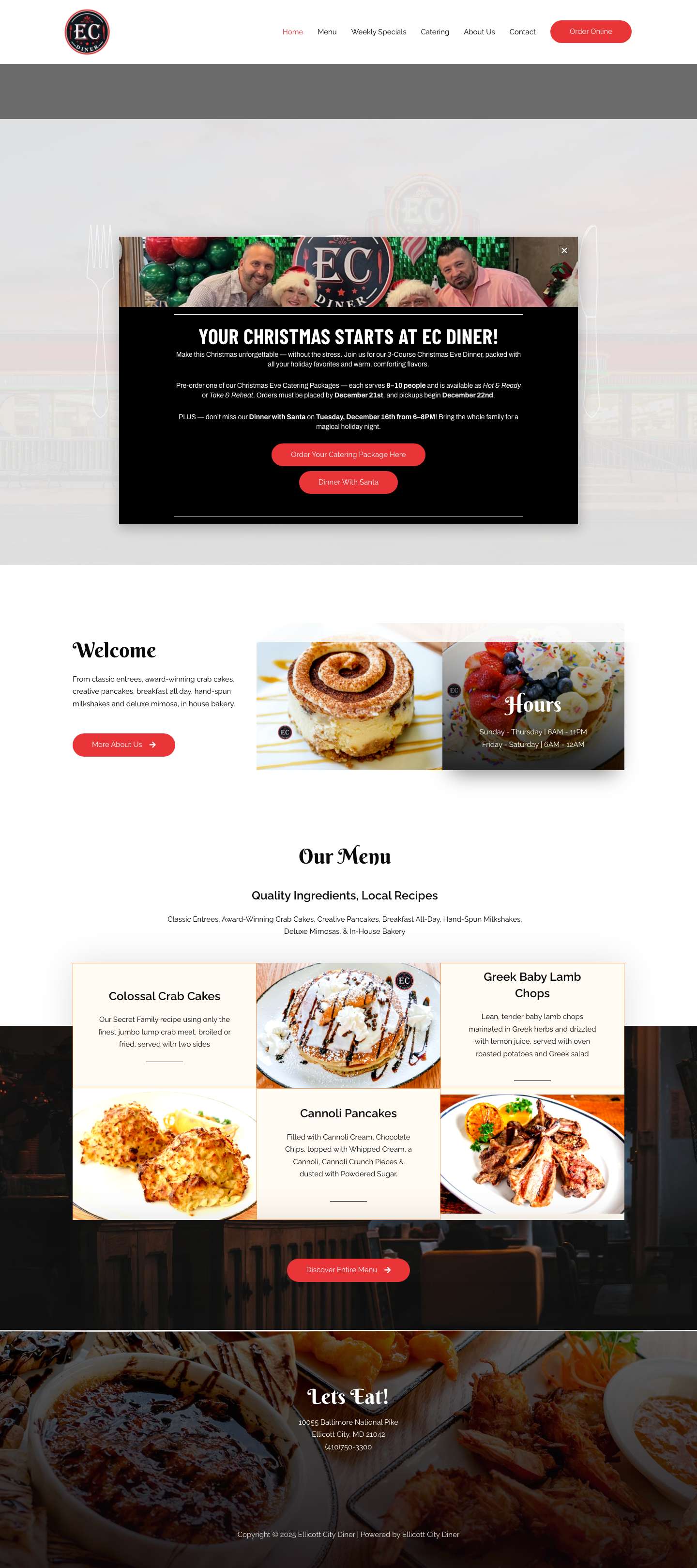 Ellicott City Diner – Ellicott City Diner - Full Screenshot