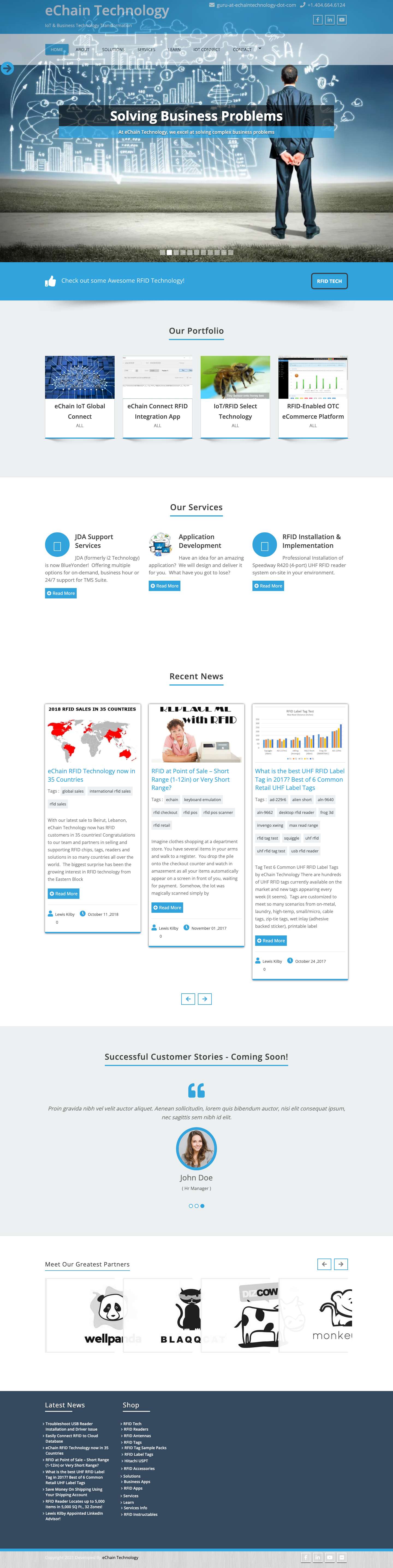 eChain Technology | IoT & Business Technology Transformation - Full Screenshot