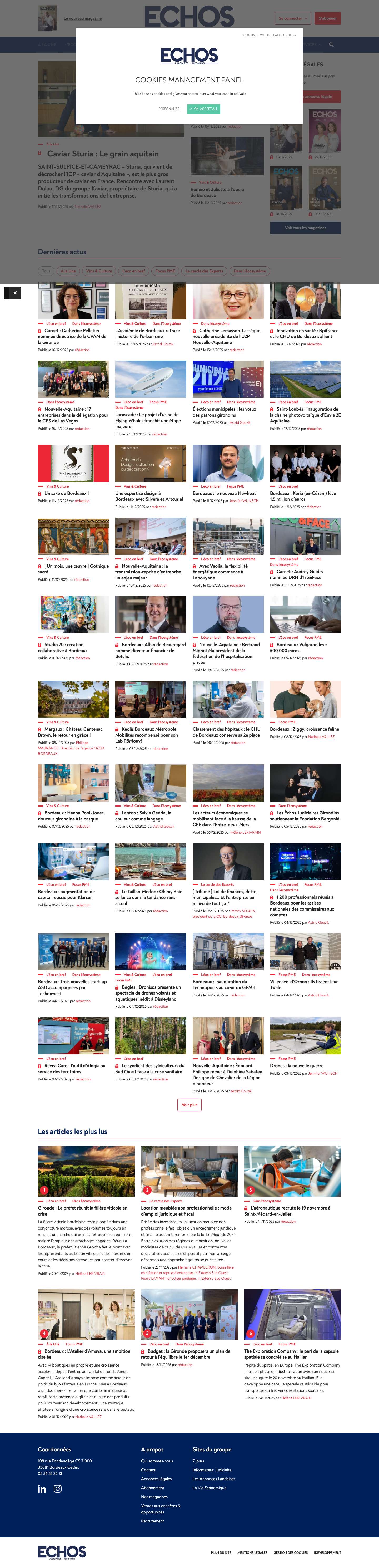 Échos Judiciaires Girondins - Full Screenshot