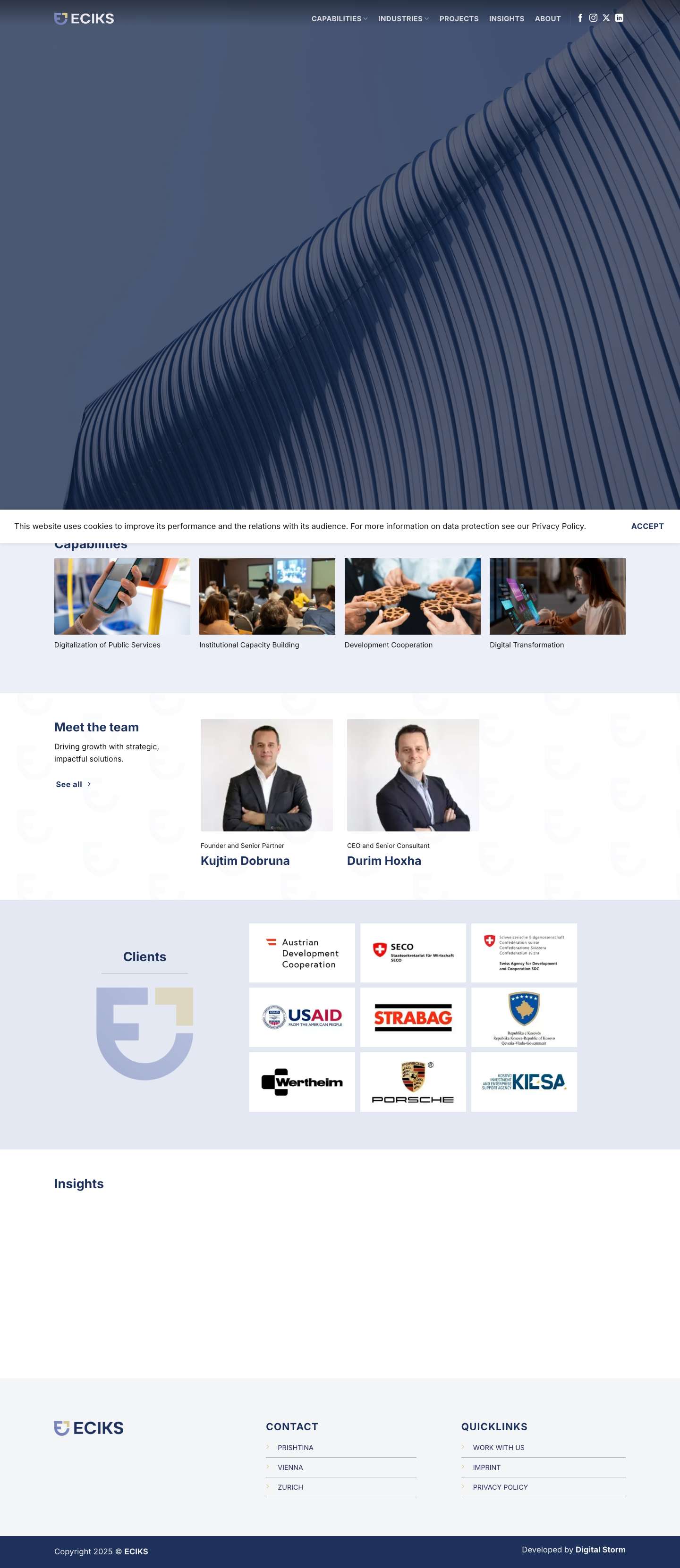 ECIKS – Business Enabling Solutions - Full Screenshot