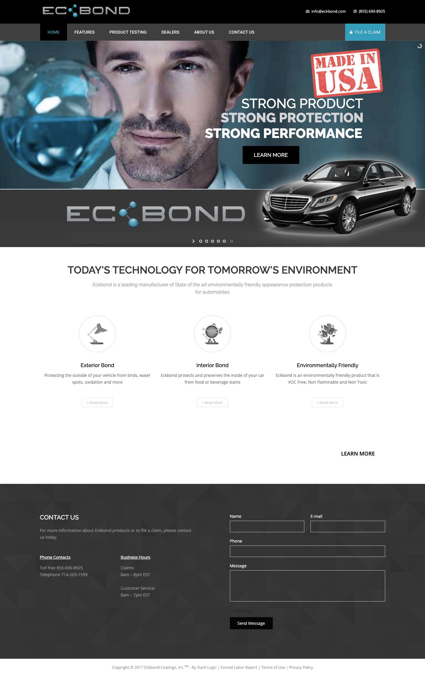 Eckbond – Automotive Coating - Full Screenshot