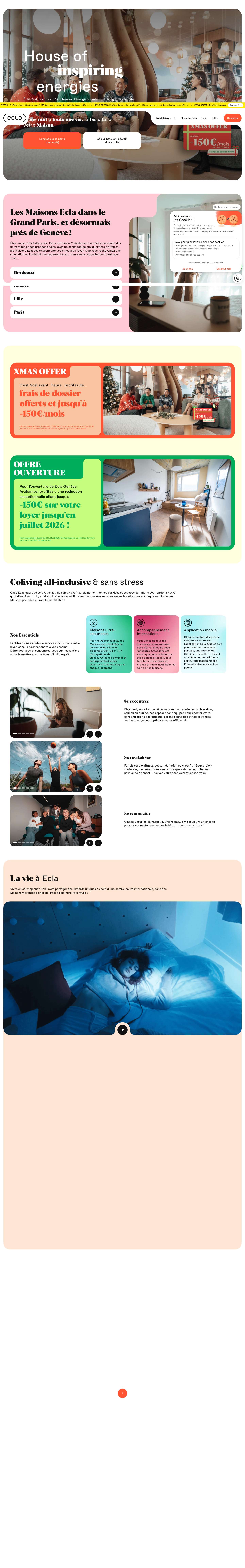 Ecla | Les plus grandes résidences dédiées au coliving - Full Screenshot