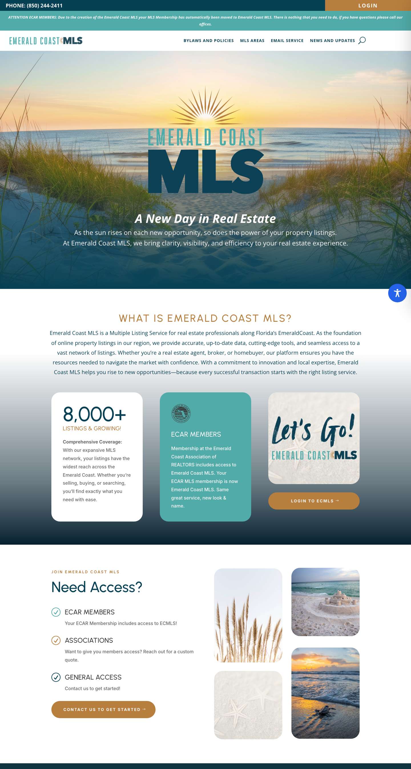 Emerald Coast MLS | Every online listing starts with Emerald Coast MLS - Full Screenshot