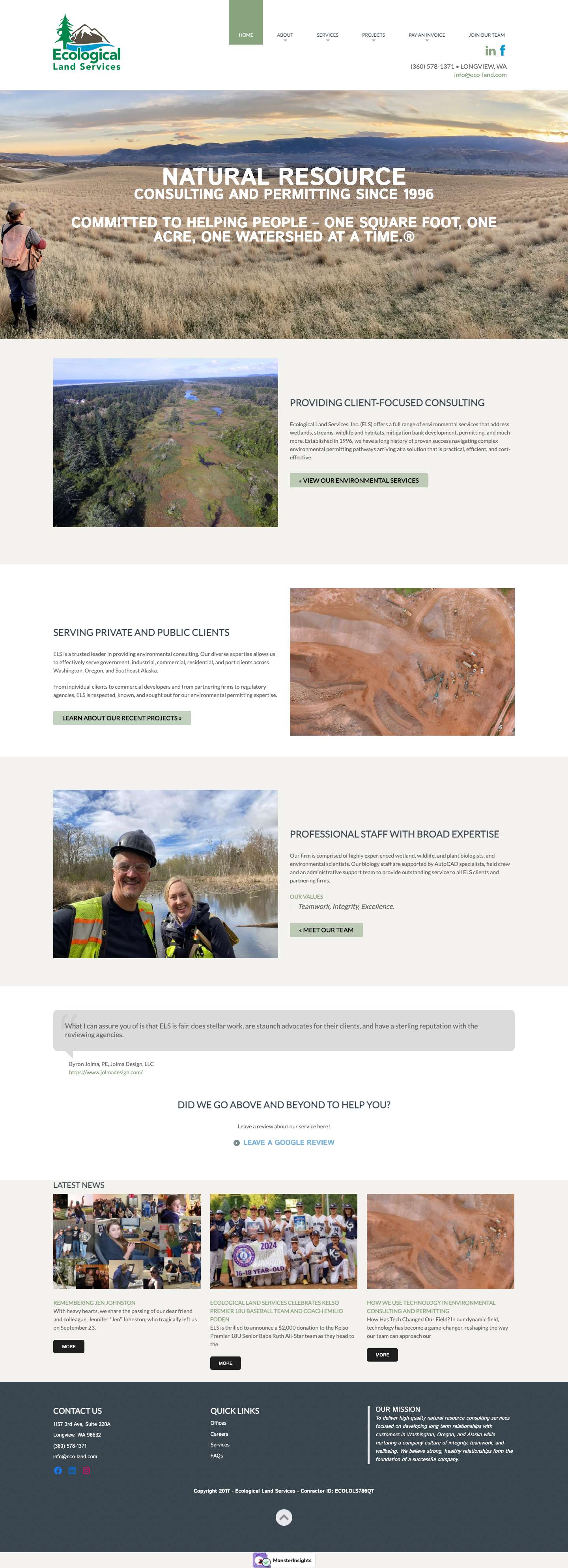 Ecological Land Services | - Full Screenshot