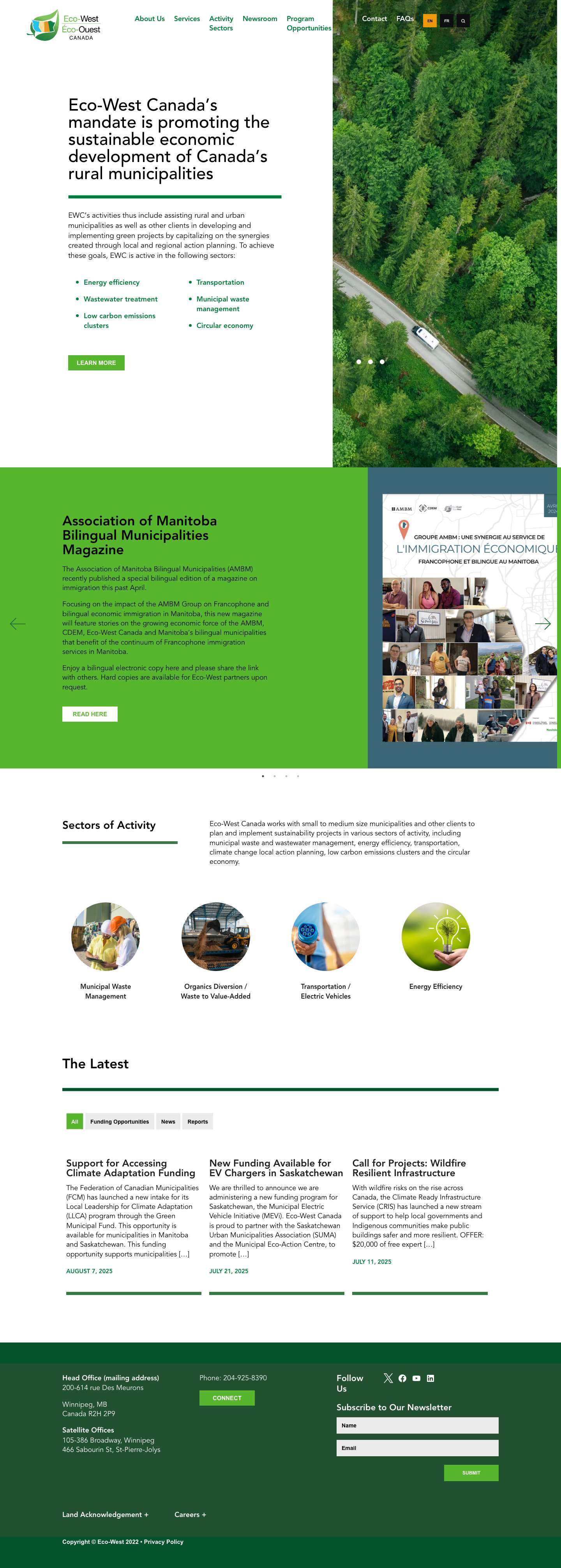 Home - Éco-Ouest | Eco-West - Full Screenshot