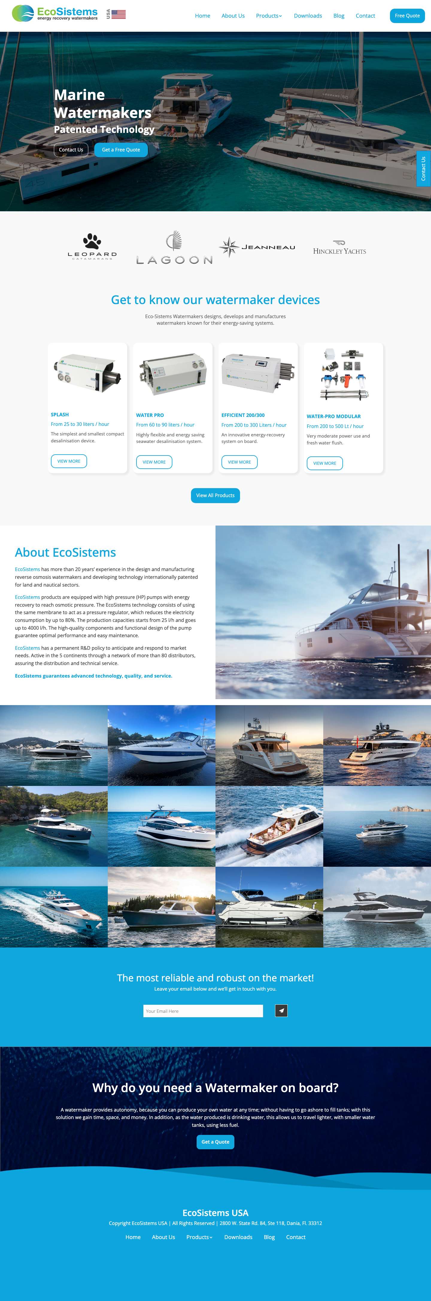 Eco Sistems USA - Top-Rated Watermakers (Worldwide Shipping)closearrow-circle-o-downchevron-downfacebookbarslinkedinellipsis-v - Full Screenshot