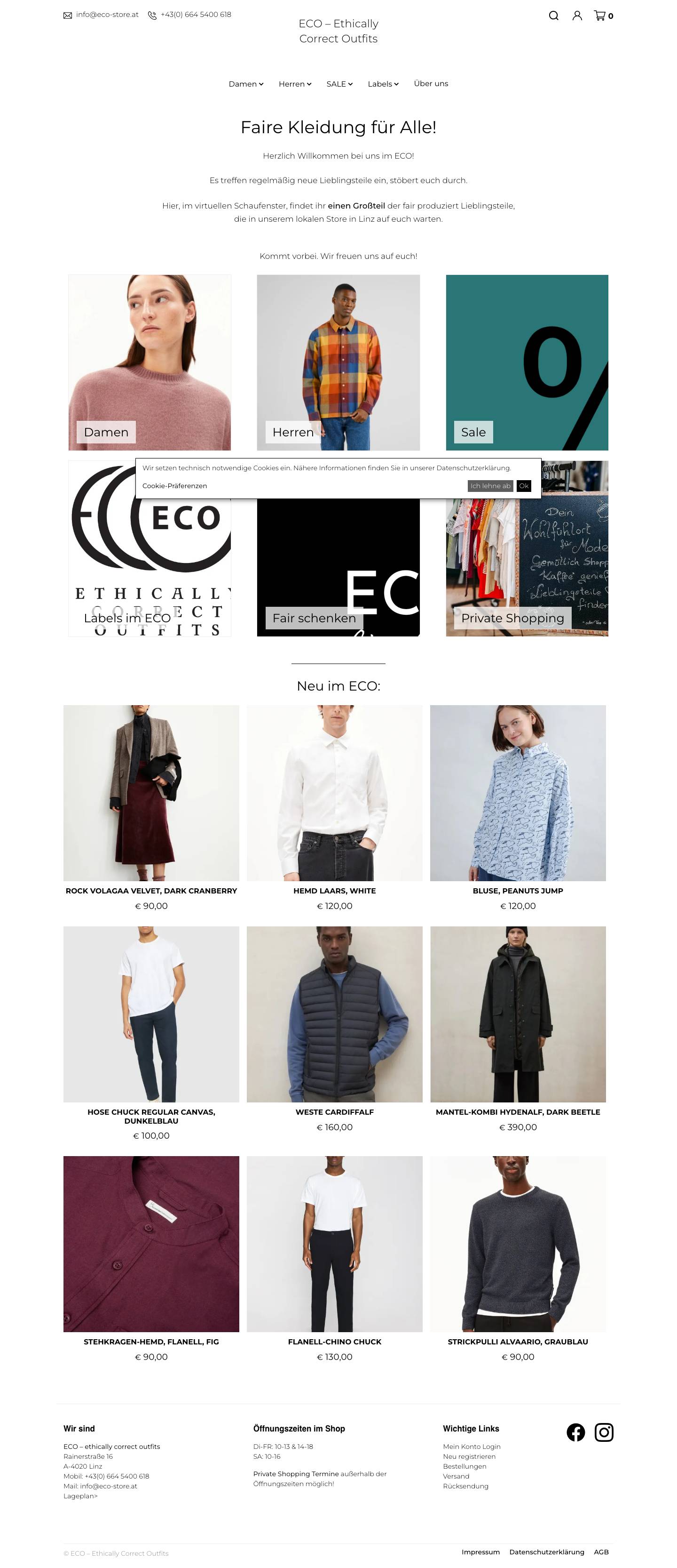 Faire Kleidung für Alle! | ECO - Ethically Correct Outfits - Full Screenshot