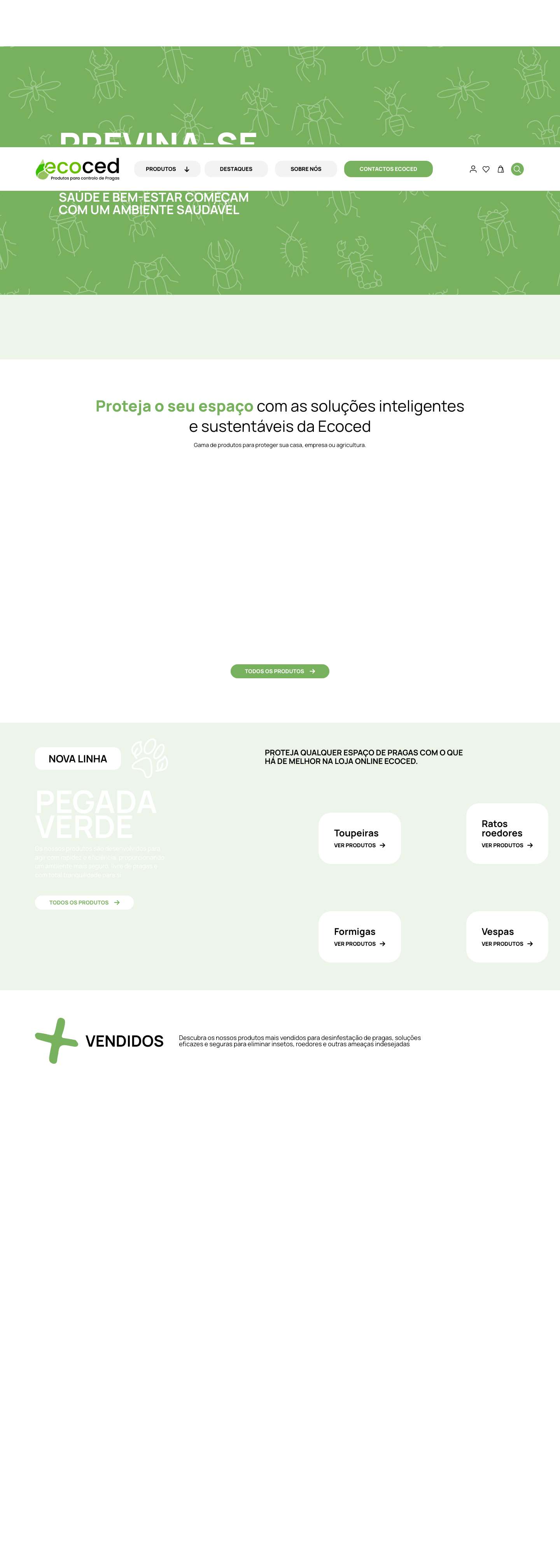 Ecoced - Produtos para controlo de Pragas - Full Screenshot