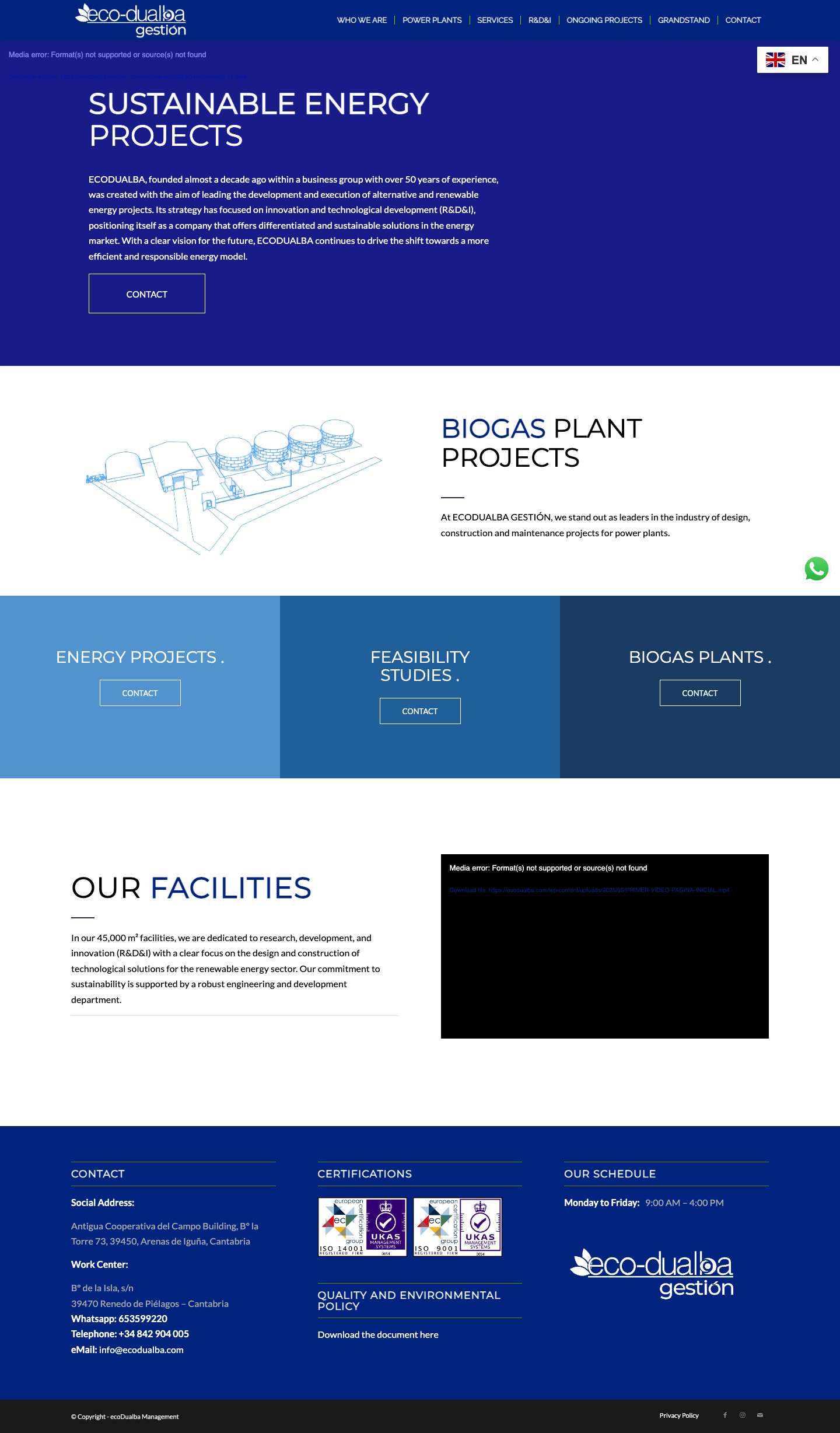 Inicio - ecoDualba Gestión - Full Screenshot