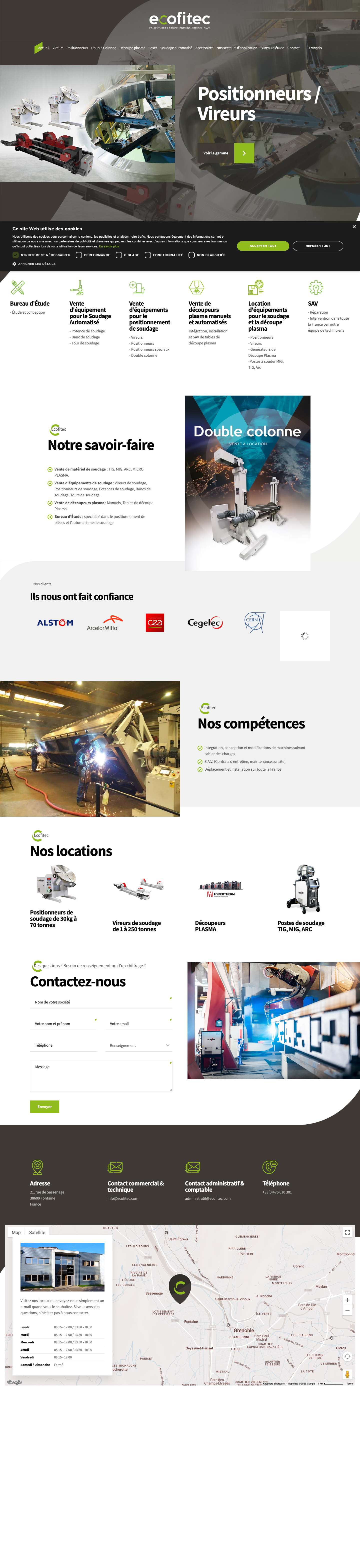 Ecofitec - Votre partenaire dans l'industrie - Full Screenshot