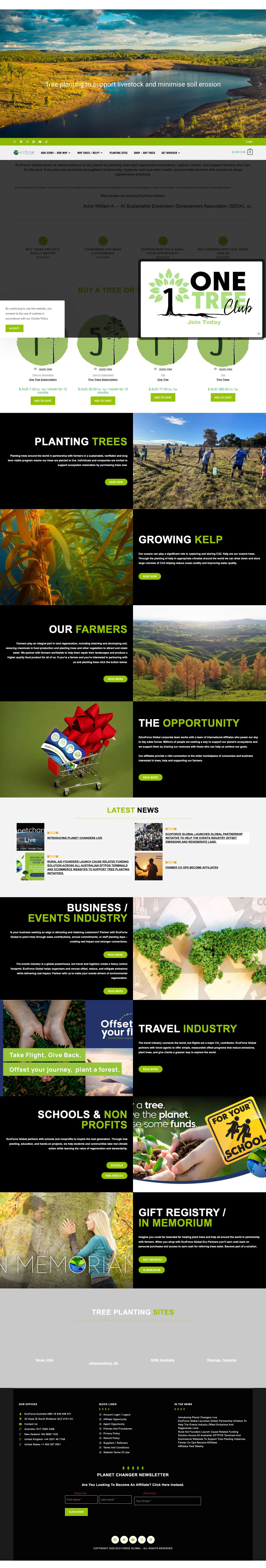 Pioneering Sustainable Innovation for a Greener, Vibrant Future | EcoForce Global - Full Screenshot