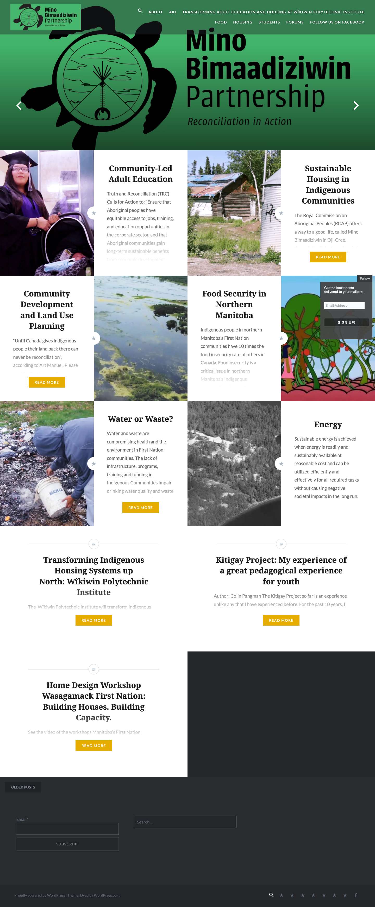 Mino Bimaadiziwin Partnership – Reconciliation in Action - Full Screenshot