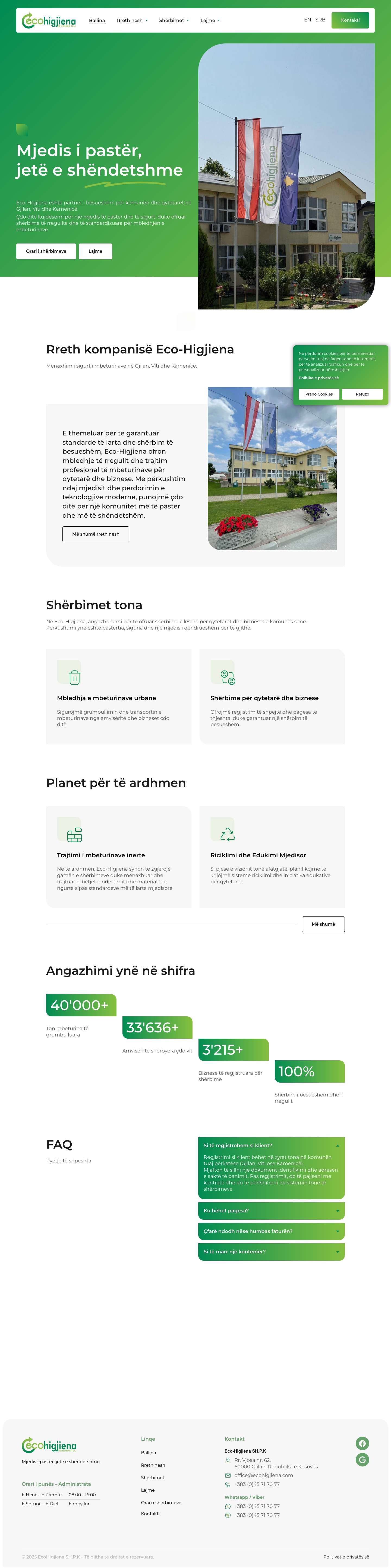 Ballina - Eco-Higjiena SH.P.K - Full Screenshot