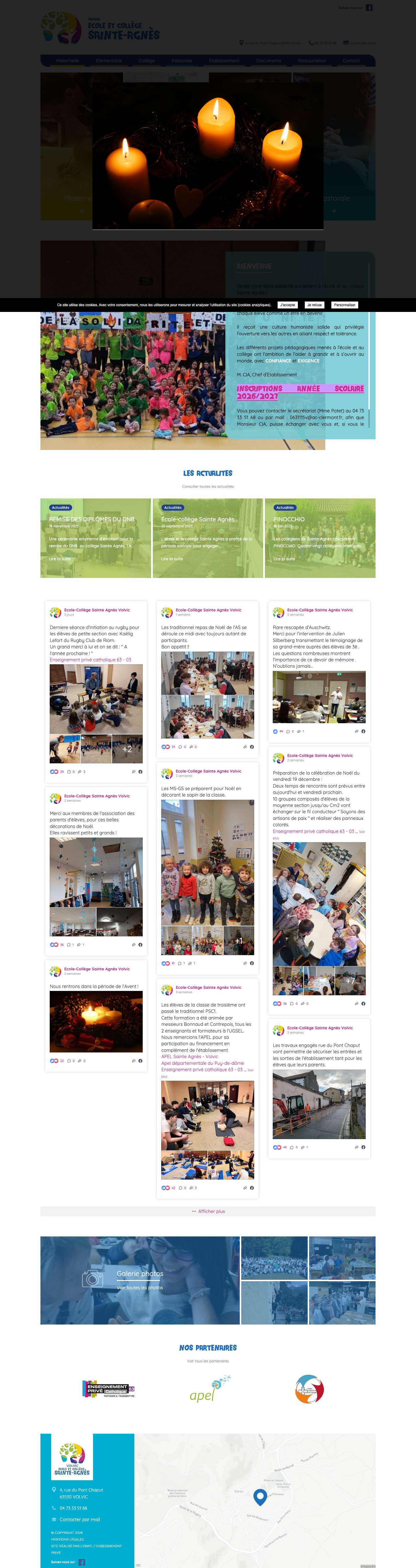 Ensemble Scolaire Saint Agnès - Volvic - BienvenueComments Box SVG iconsLikeLikeLikeLikeLikeLikeLikeLikeLike - Full Screenshot