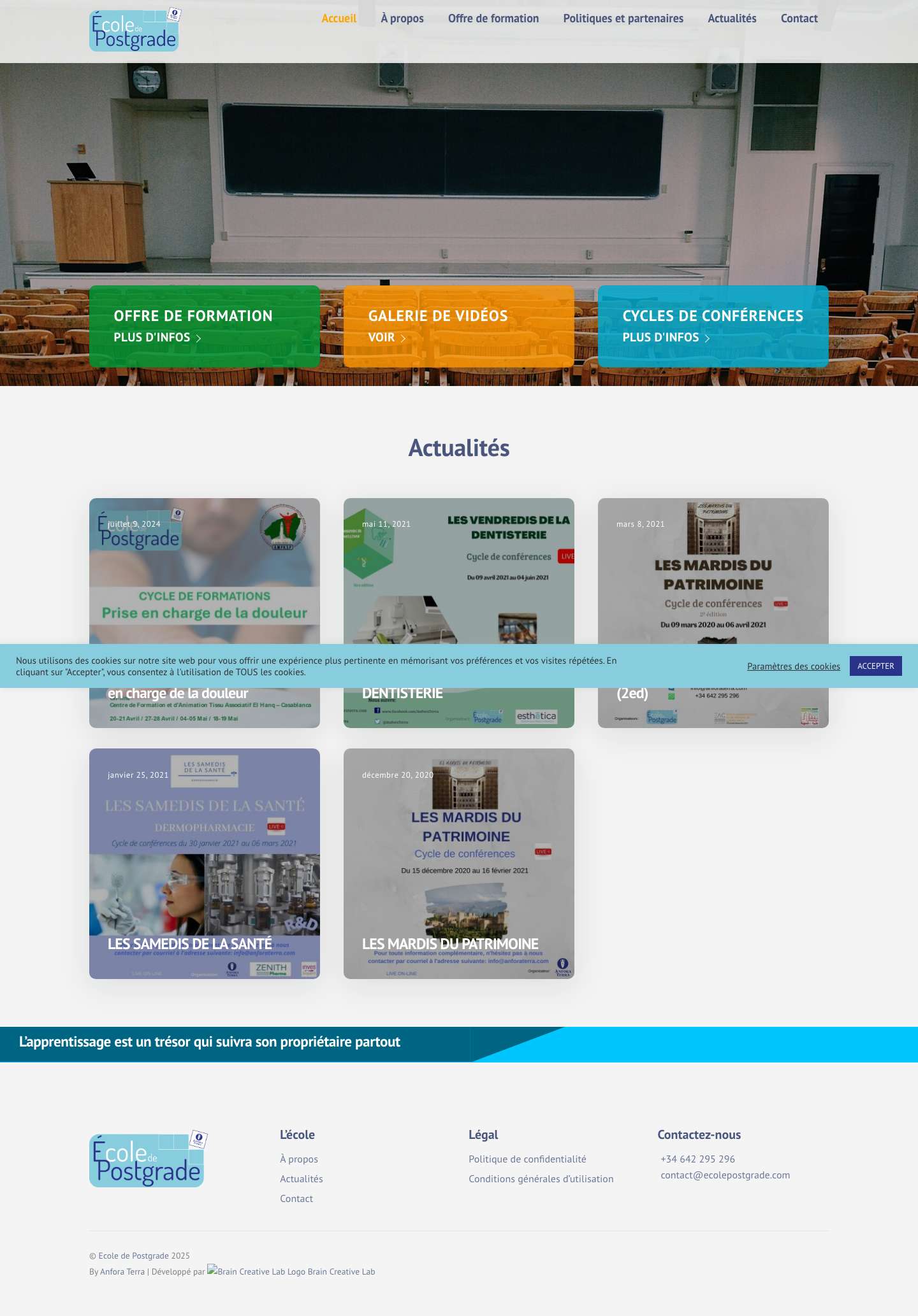 Ecole de Postgrade – Un nouvel environnement pour la formation postgrade - Full Screenshot