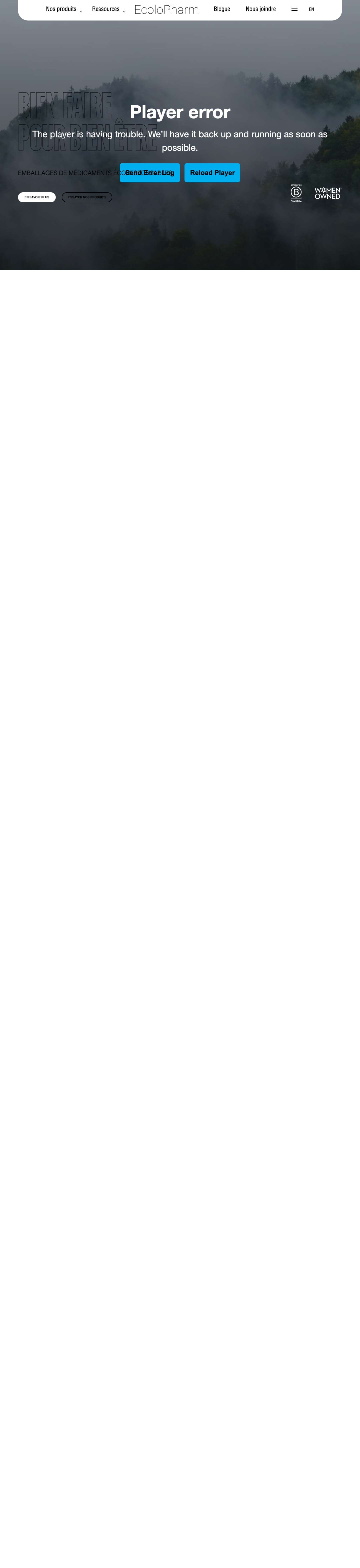 Accueil - EcoloPharmAccueil - EcoloPharm - Full Screenshot