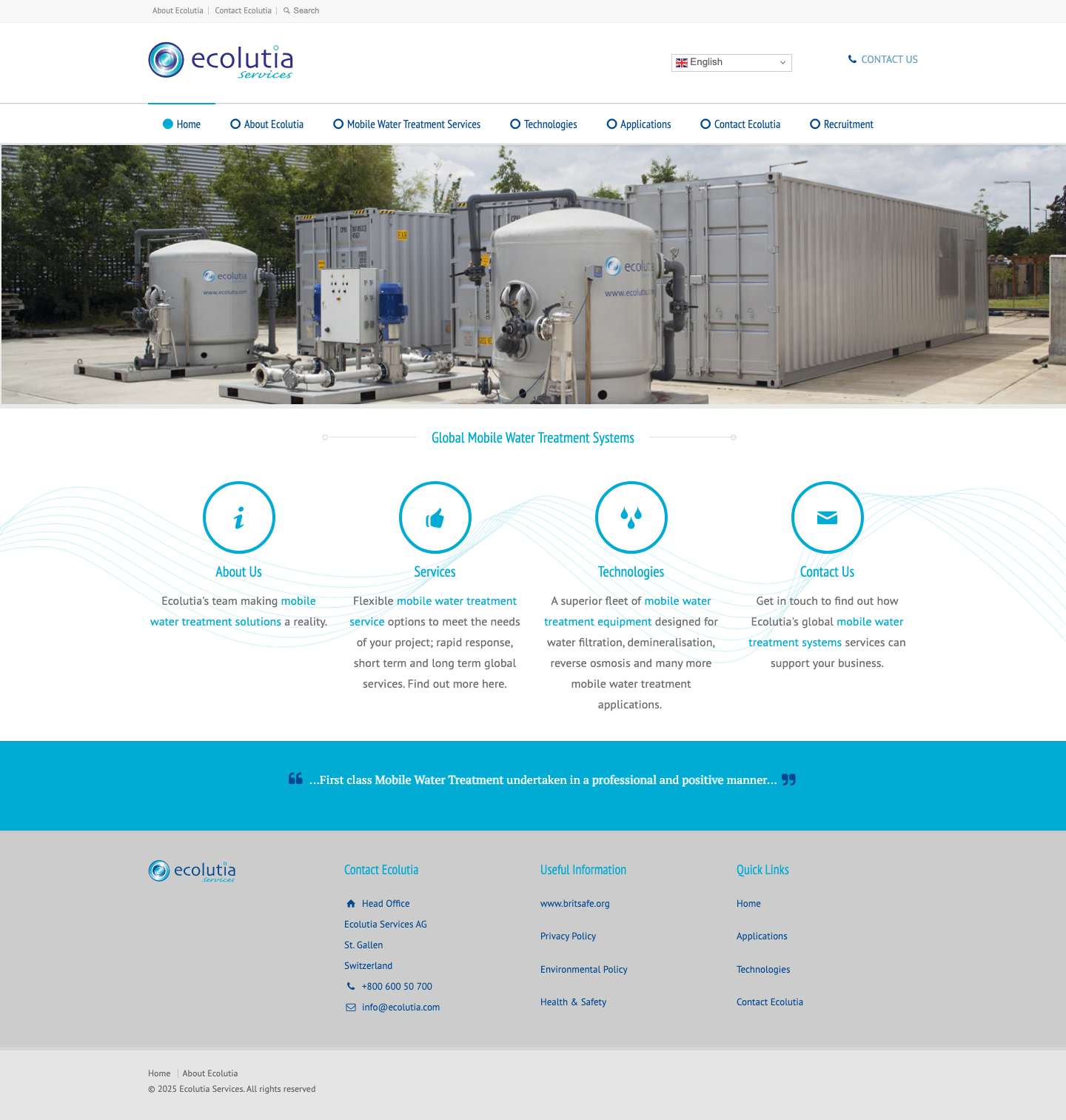 Outsourced Mobile Water Solutions - Full Screenshot