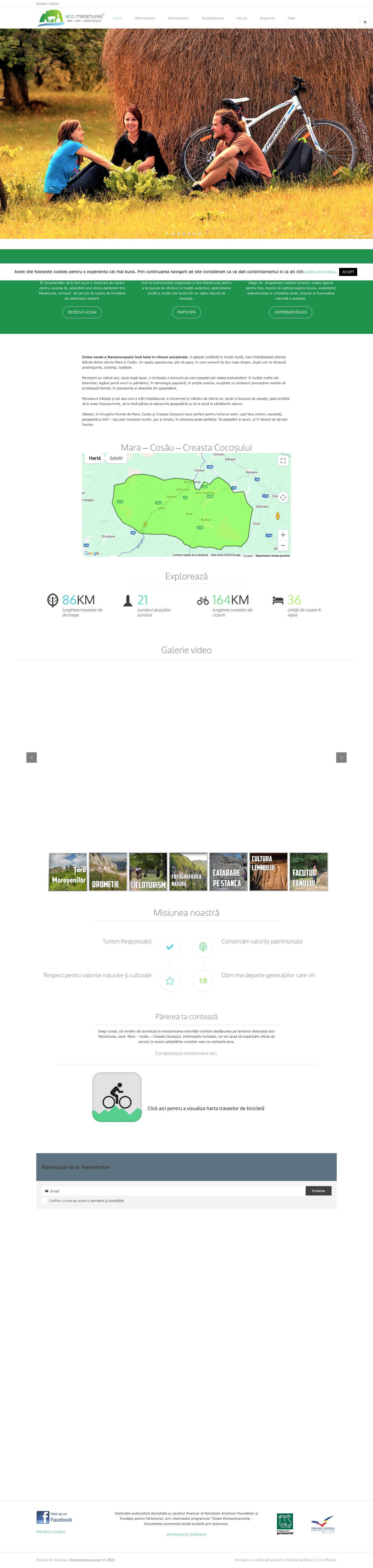 Ecoturism in Romania - Eco Maramures - Full Screenshot