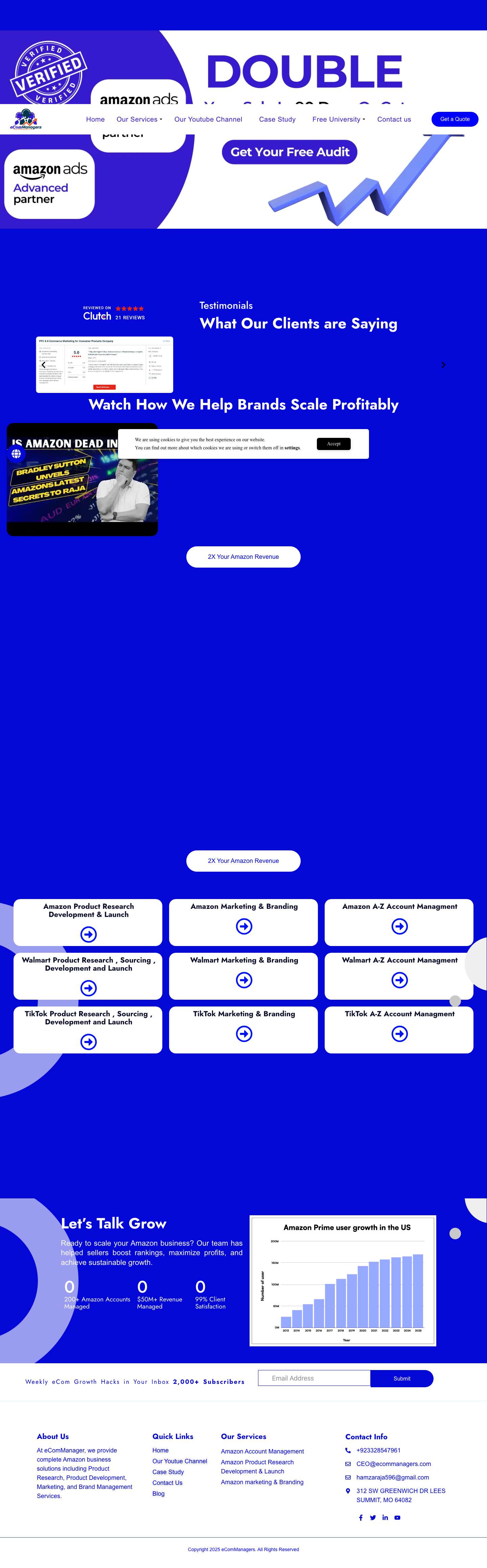 Amazon Account Management Services USA – eComManagers - Full Screenshot