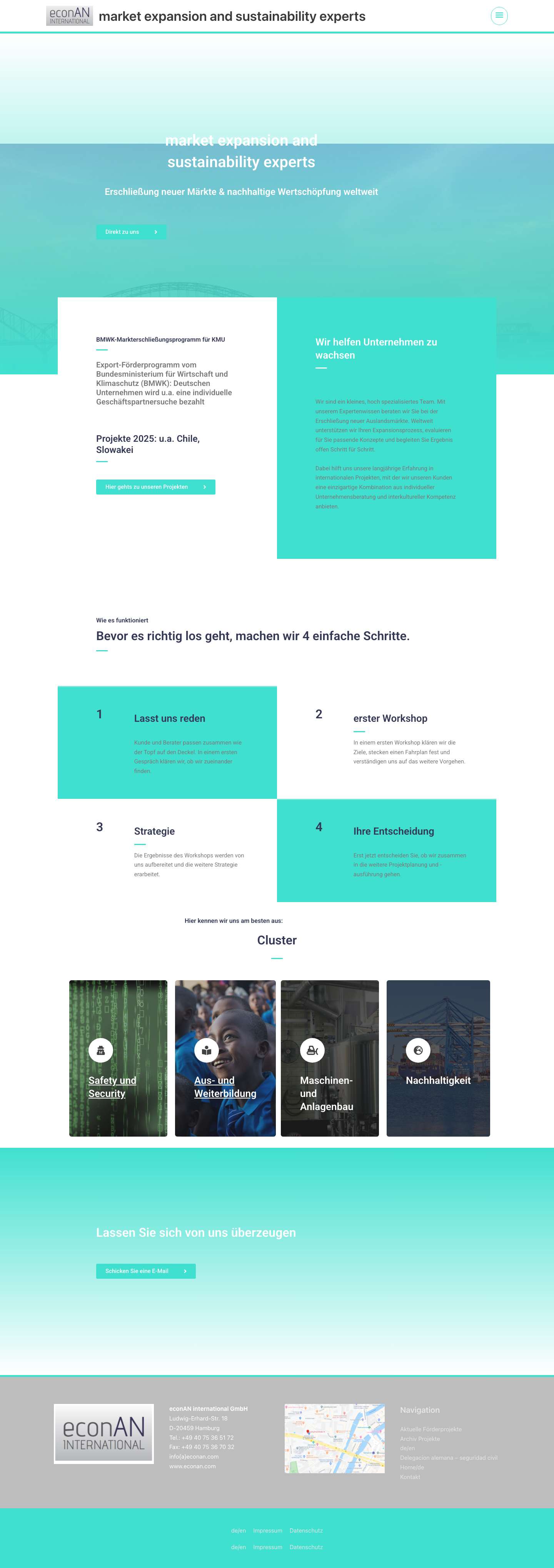 econAN - market expansion and sustainability experts - Full Screenshot
