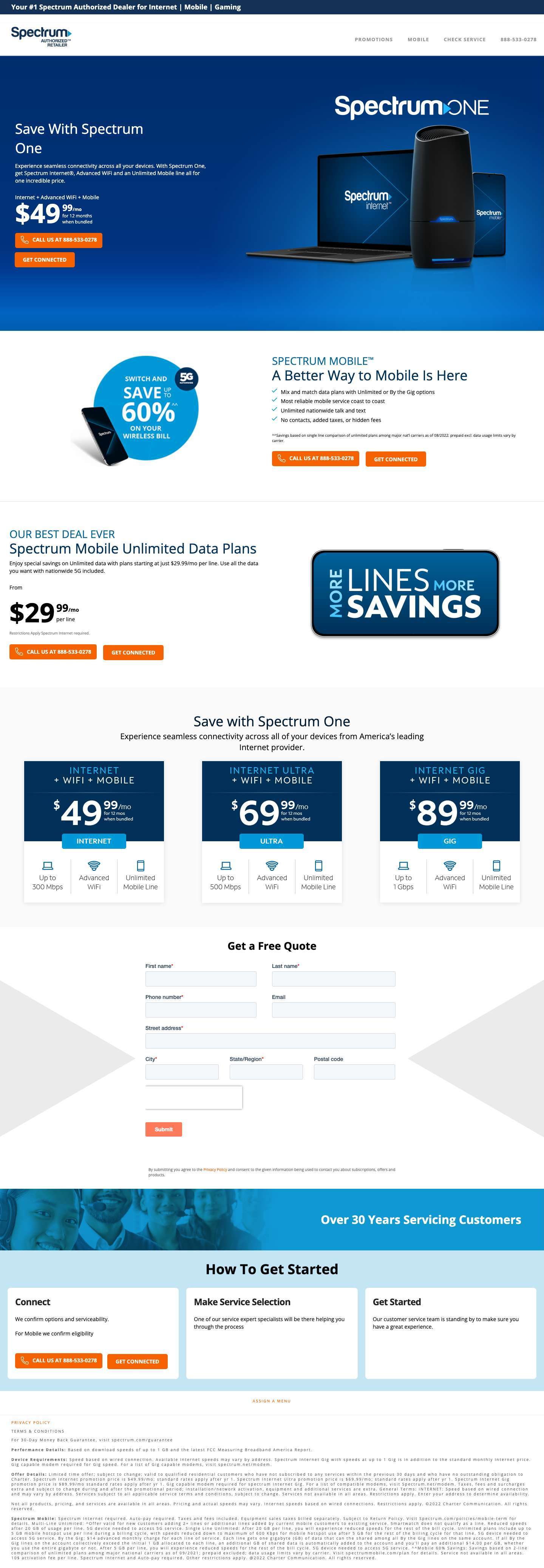 Home - Spectrum - Full Screenshot