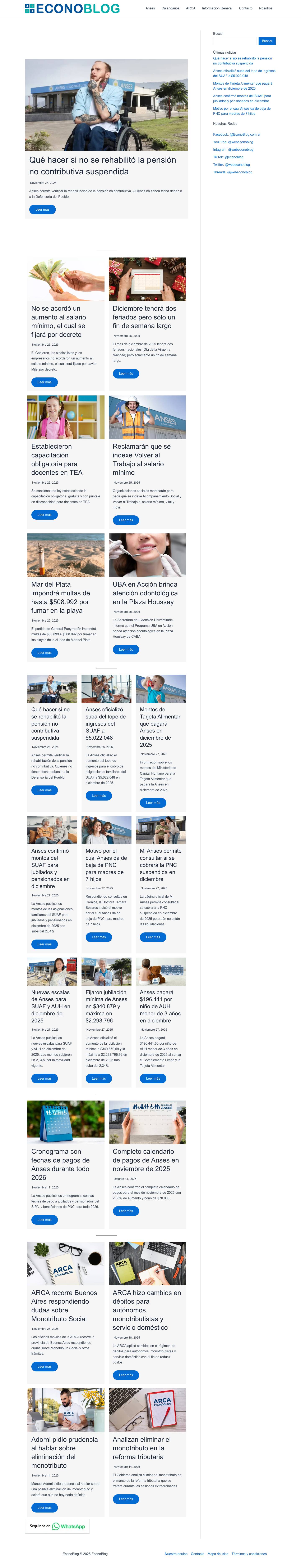 EconoBlog - Full Screenshot