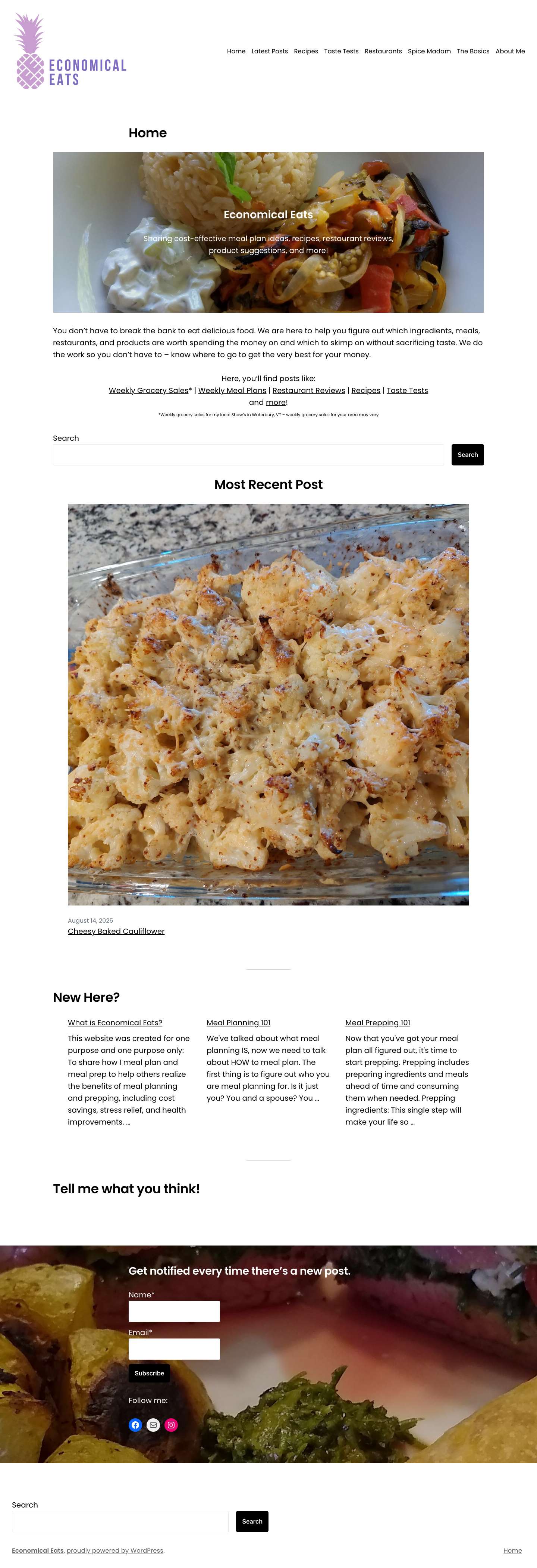 Economical Eats – Cost-effective cuisine - Full Screenshot