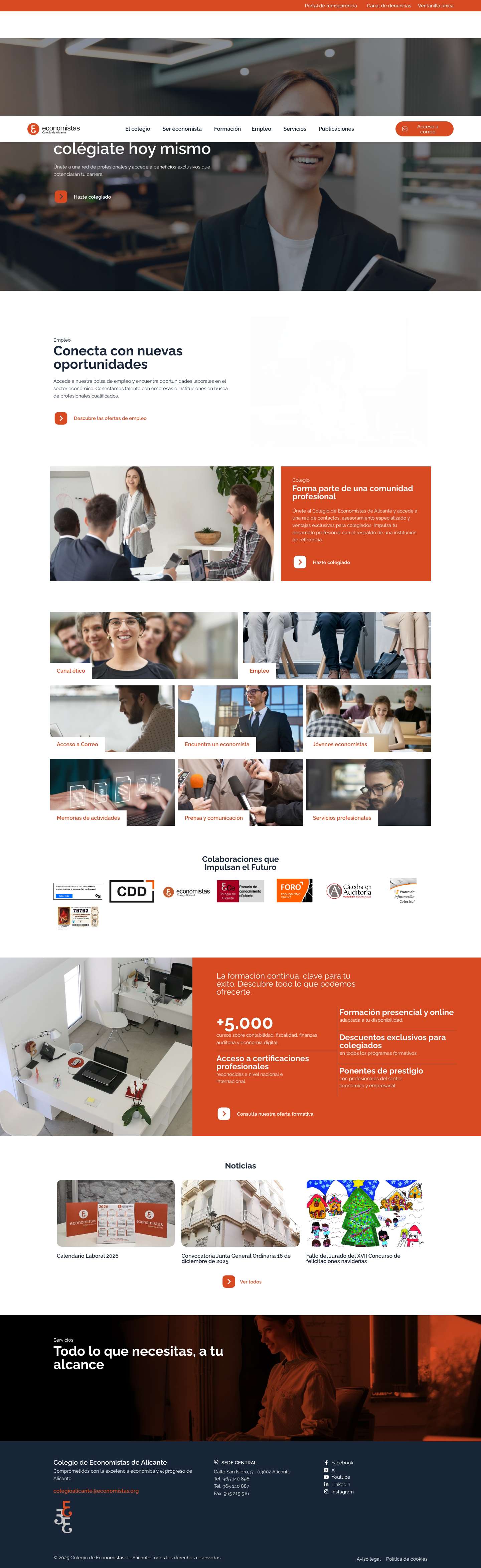 Colegio de economistas - Full Screenshot