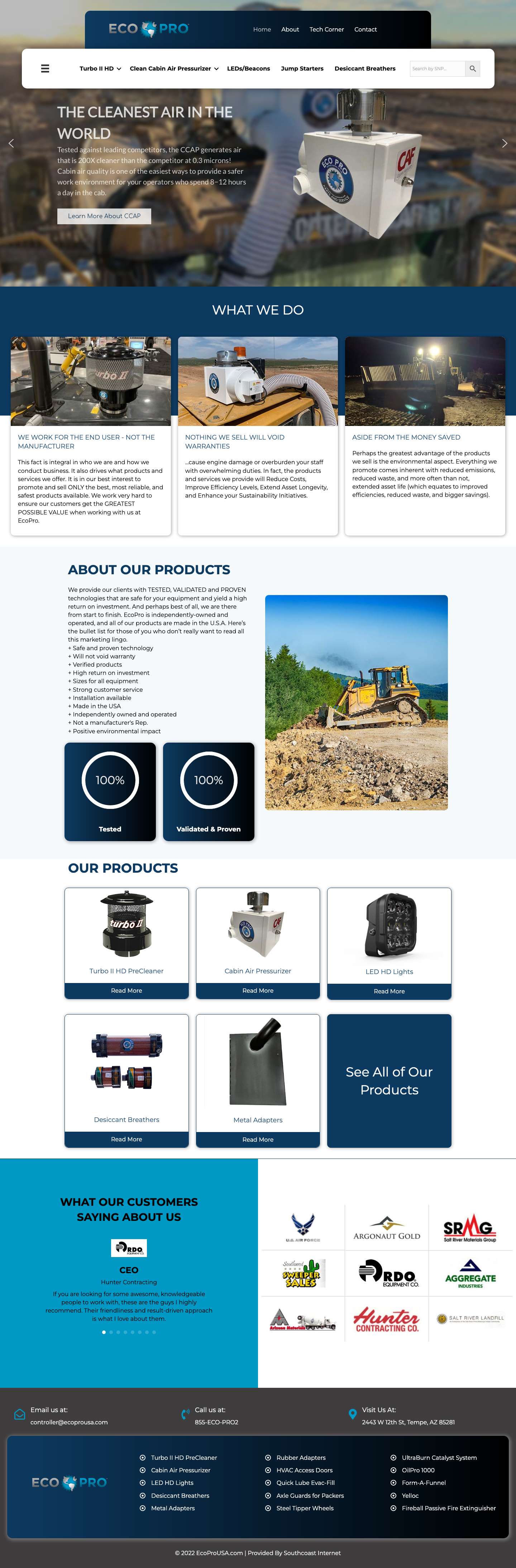 EcoPro USA – Exceptional Solutions for Fleet - Full Screenshot