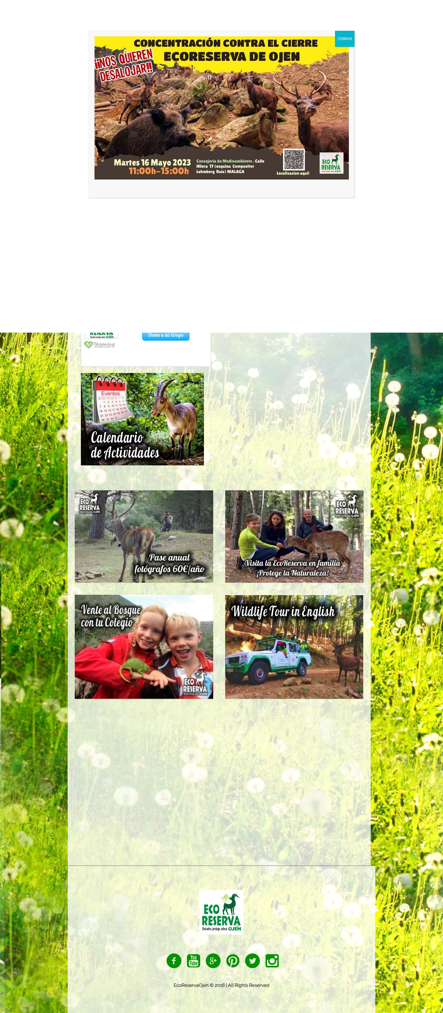 SOS ECO RESERVA OJÉN - Ayudadnos firmando! - ecoreservaojen - Full Screenshot