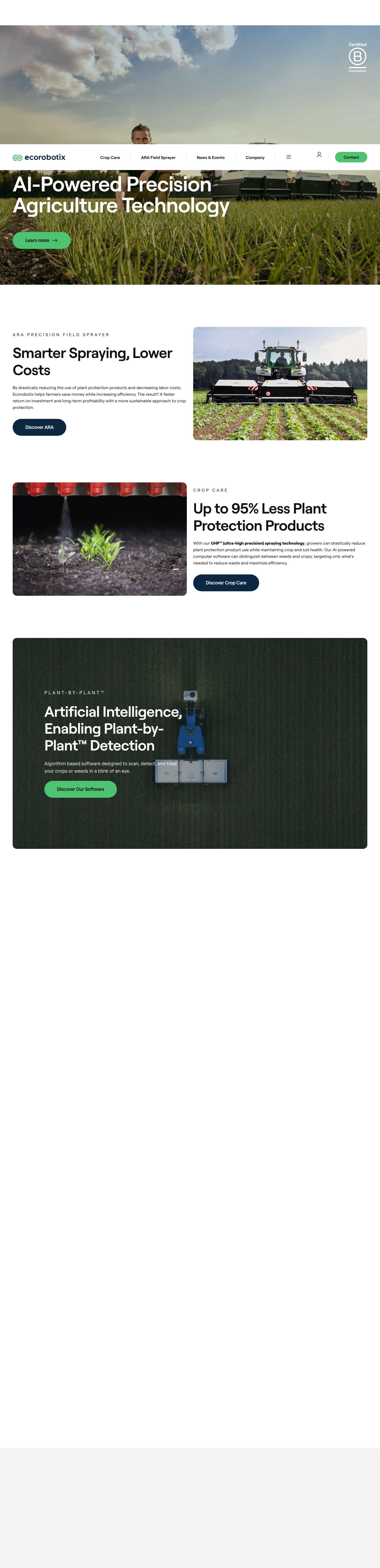 Precision Ag Technology | AI-Powered Precision Farming Solutions - Full Screenshot