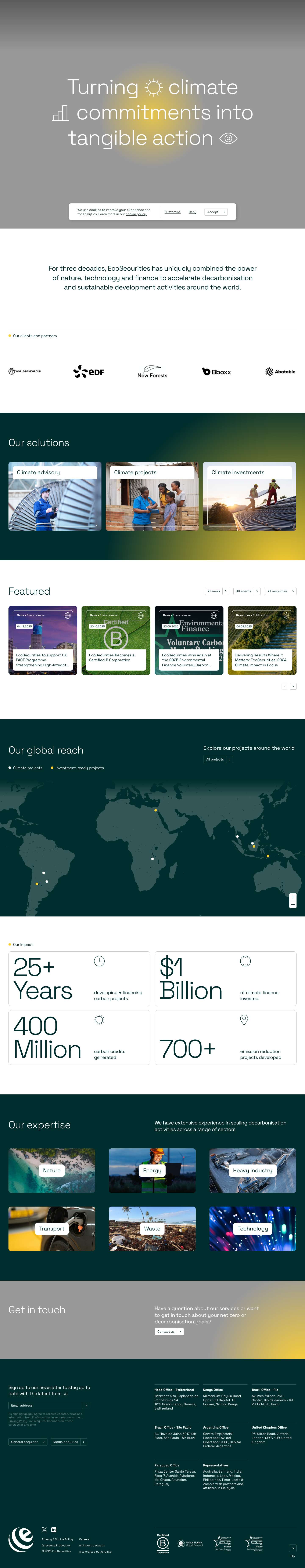 Homepage | Ecosecurities - Full Screenshot