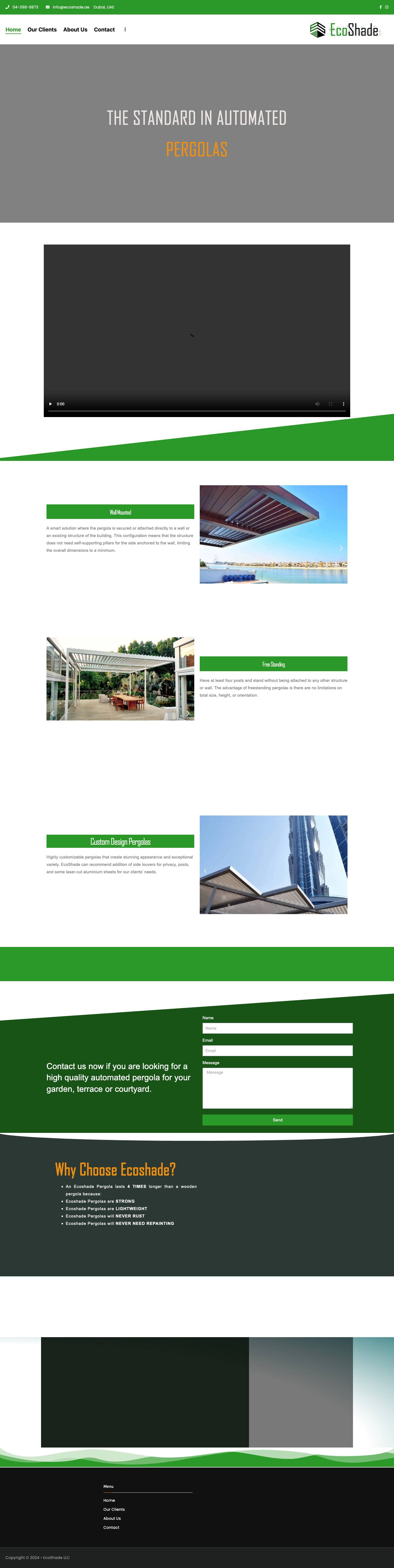 EcoShade – The Standard in Automated PergolasWhatsApp - Full Screenshot